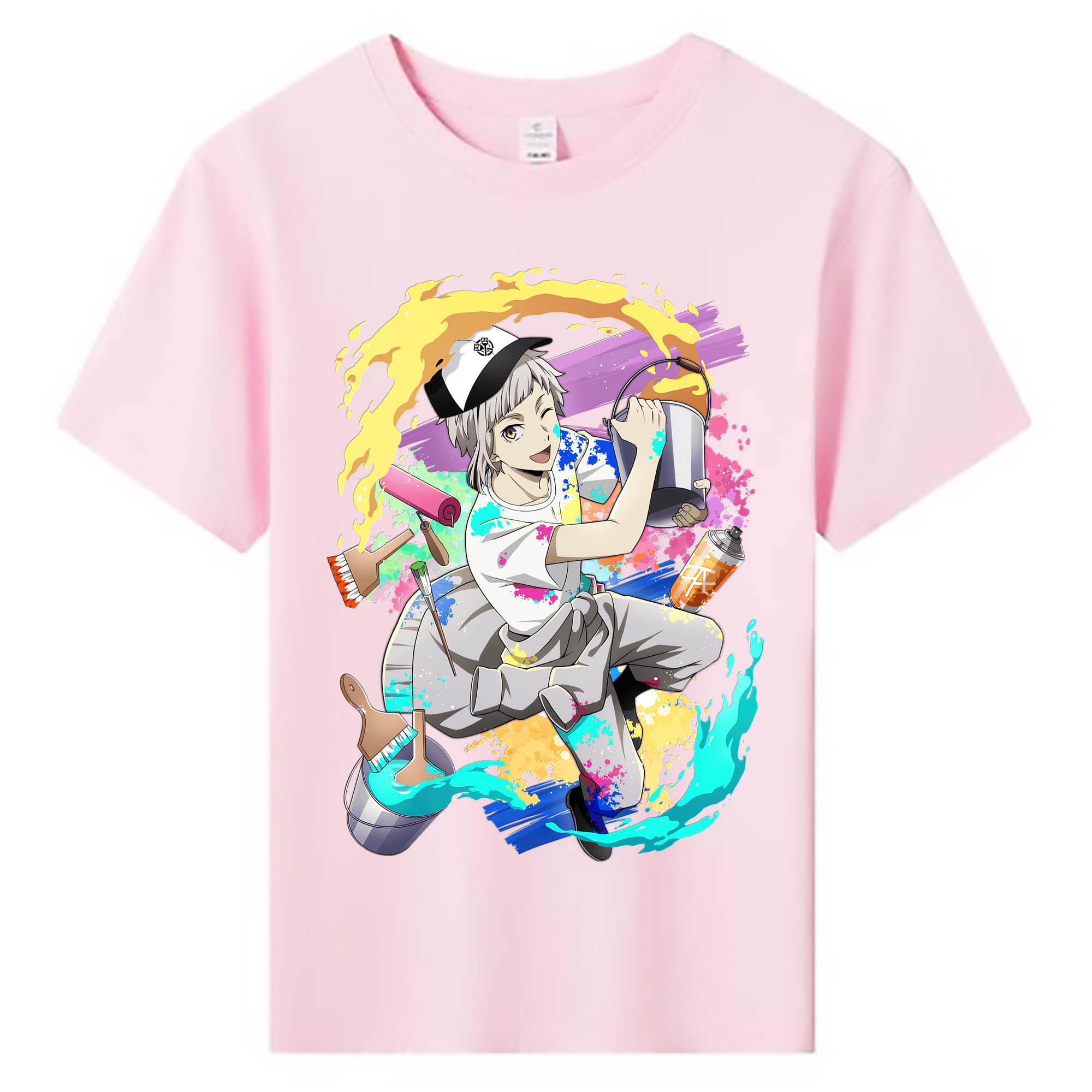 （画像用） 文豪ストレイドッグス Bungo Stray Dogs 綿100％キッズTシャツ（フロントプリント）