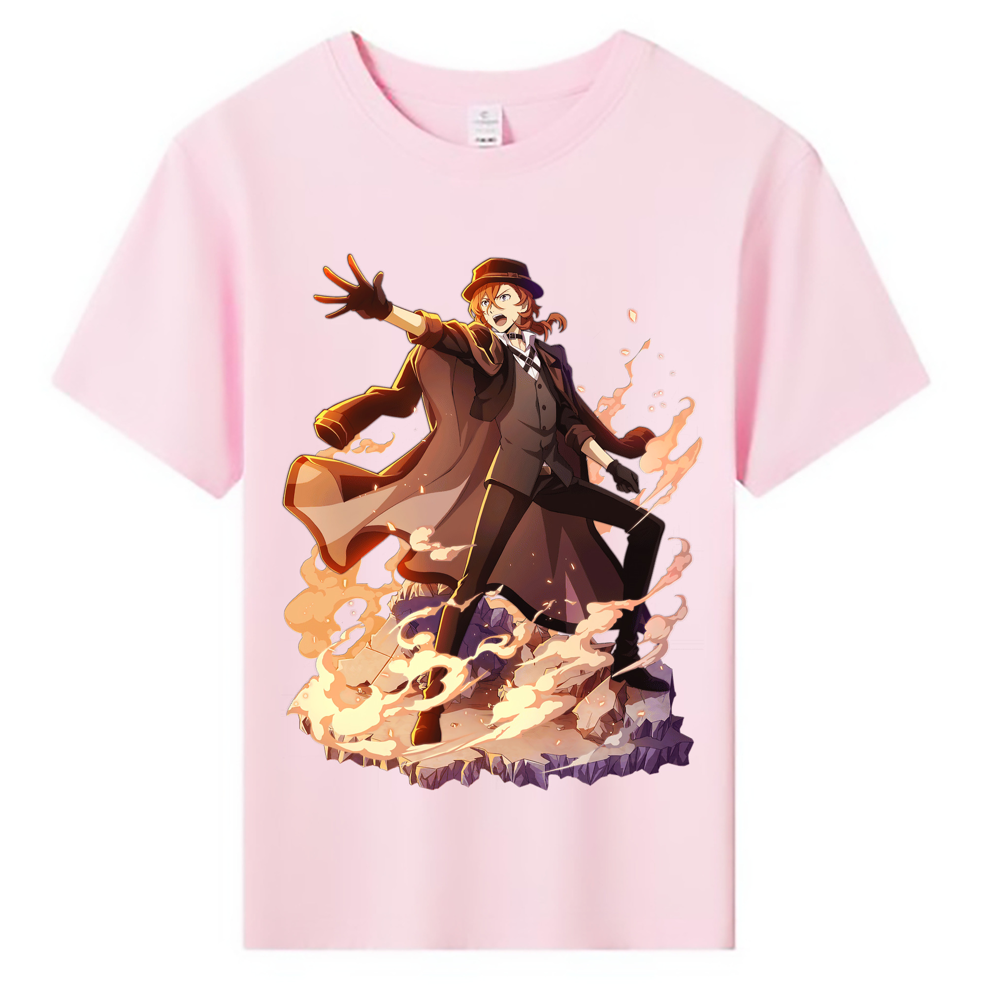 （画像用） 文豪ストレイドッグス Bungo Stray Dogs 綿100％キッズTシャツ（フロントプリント）