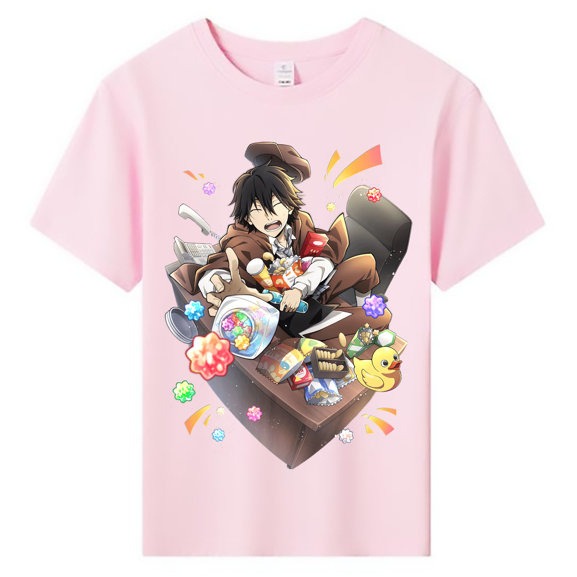 （画像用） 文豪ストレイドッグス Bungo Stray Dogs 綿100％キッズTシャツ（フロントプリント）