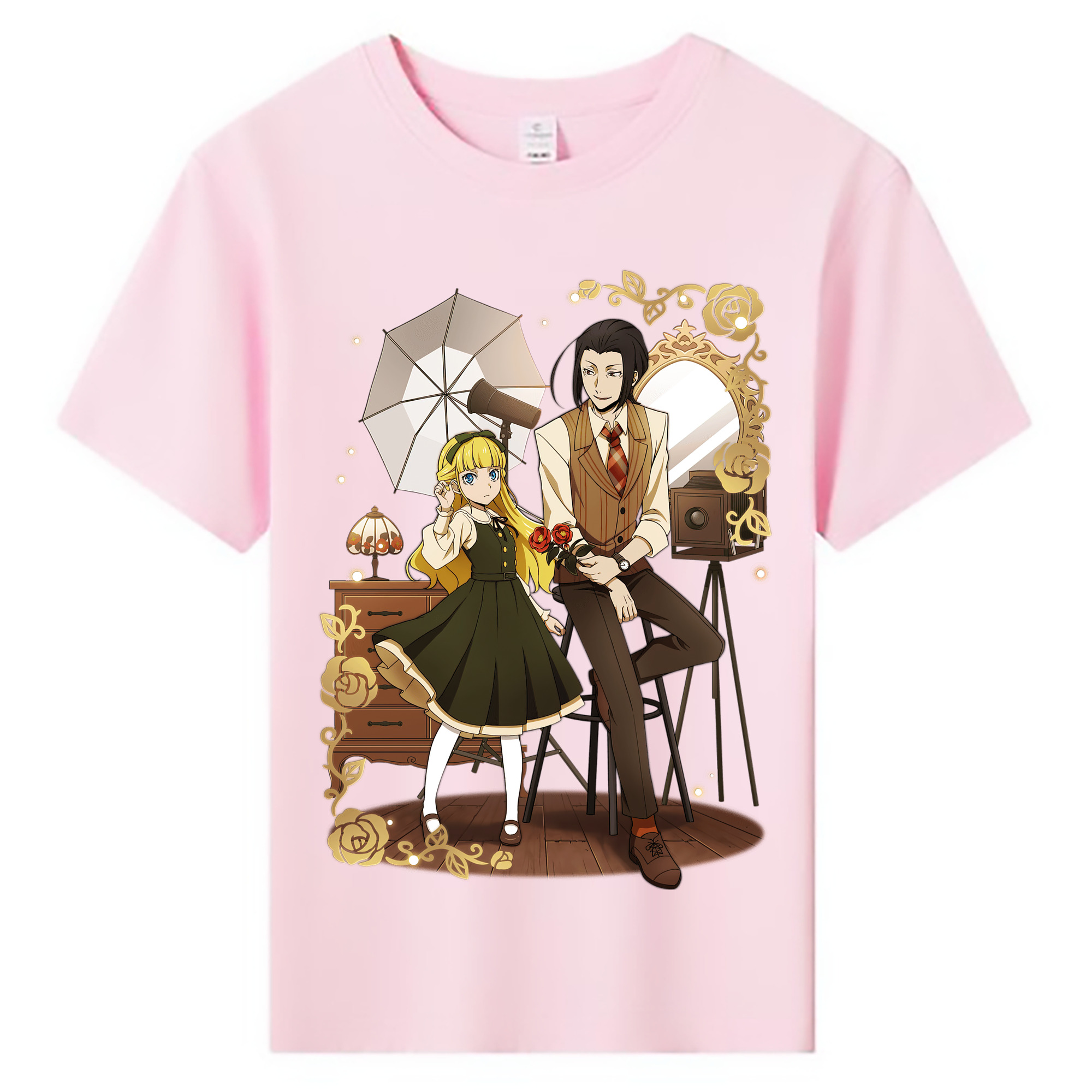 （画像用） 文豪ストレイドッグス Bungo Stray Dogs 綿100％キッズTシャツ（フロントプリント）