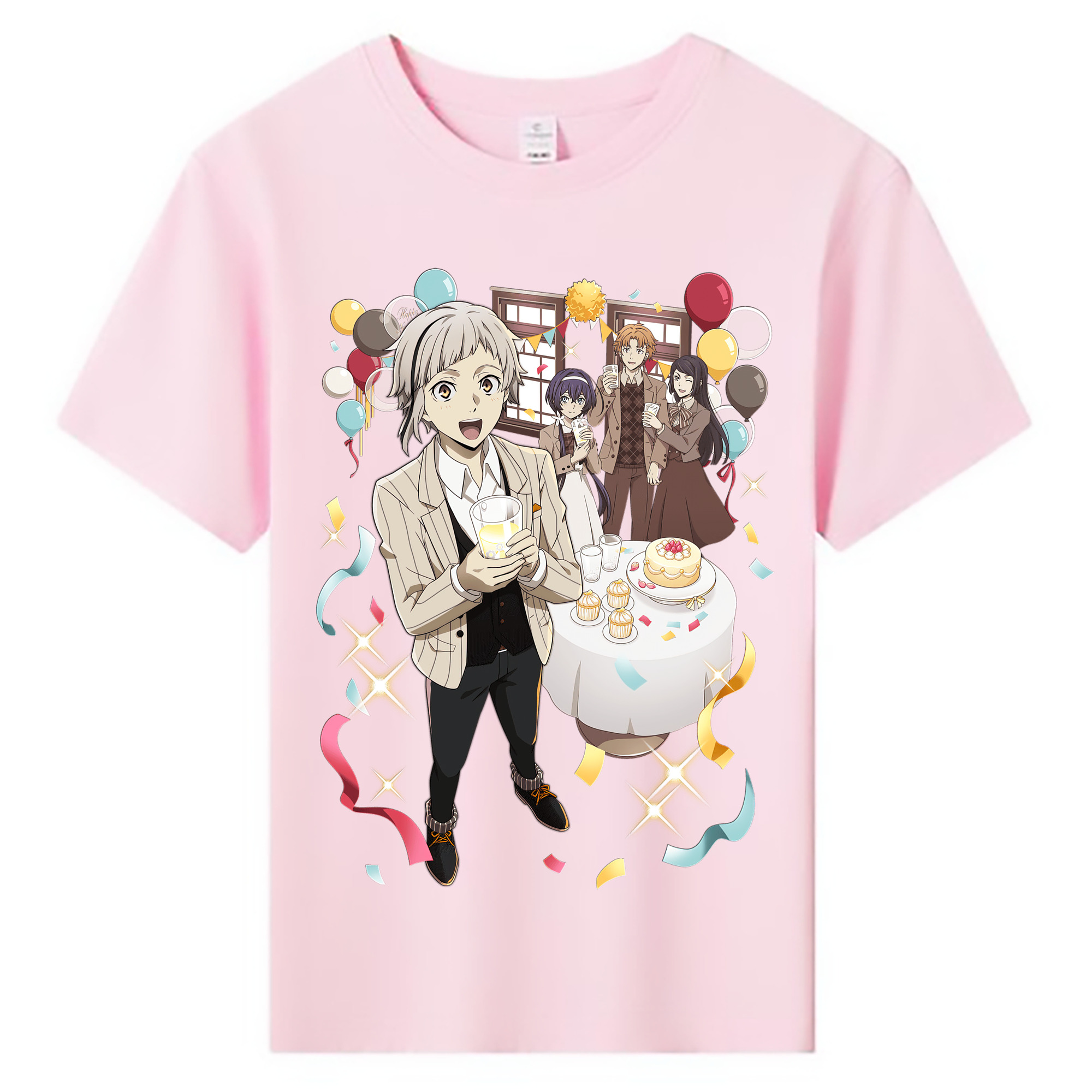 （画像用） 文豪ストレイドッグス Bungo Stray Dogs 綿100％キッズTシャツ（フロントプリント）