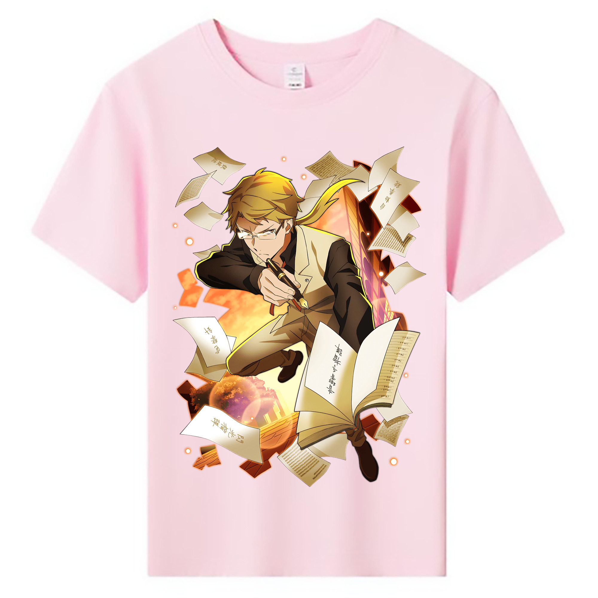 （画像用） 文豪ストレイドッグス Bungo Stray Dogs 綿100％キッズTシャツ（フロントプリント）