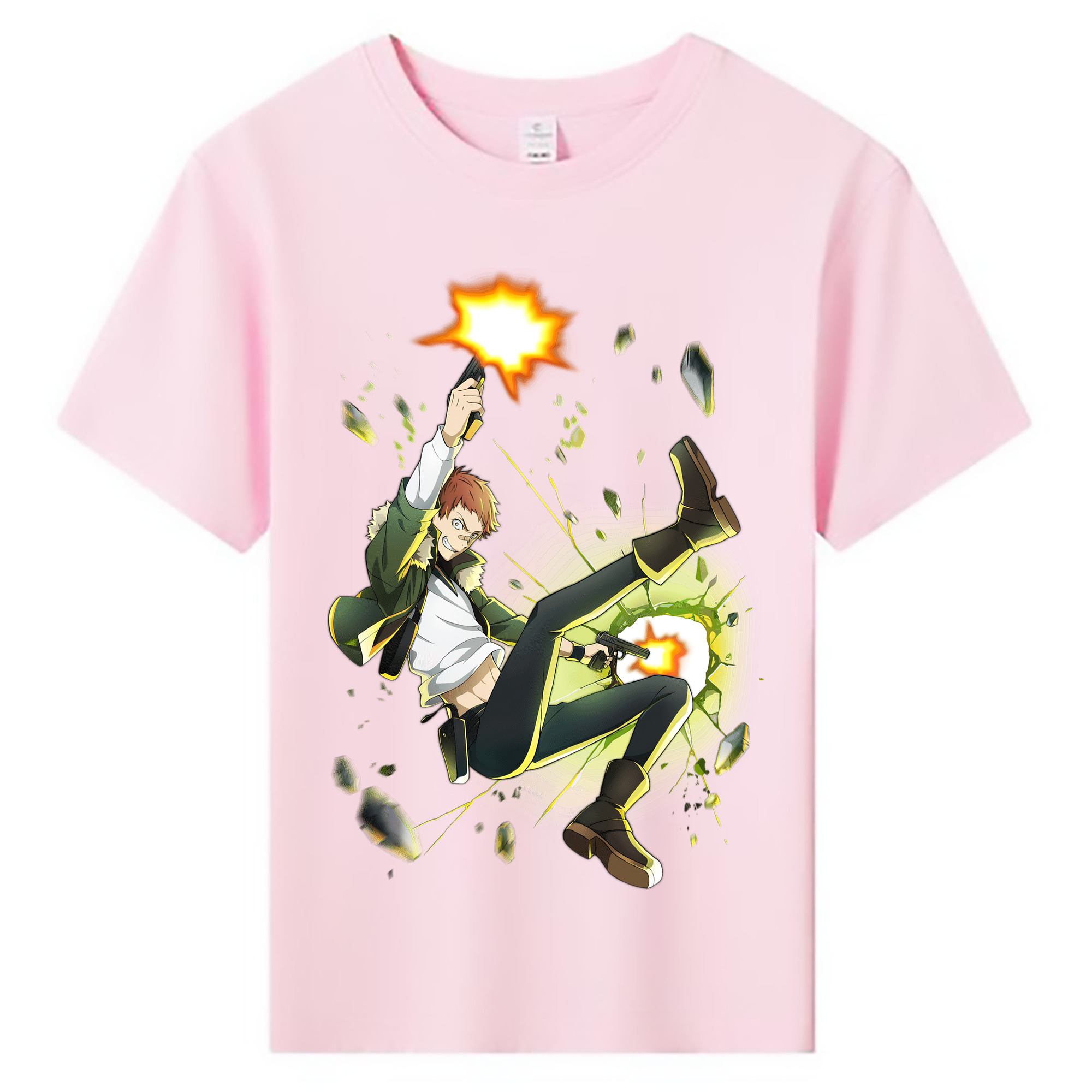（画像用） 文豪ストレイドッグス Bungo Stray Dogs 綿100％キッズTシャツ（フロントプリント）