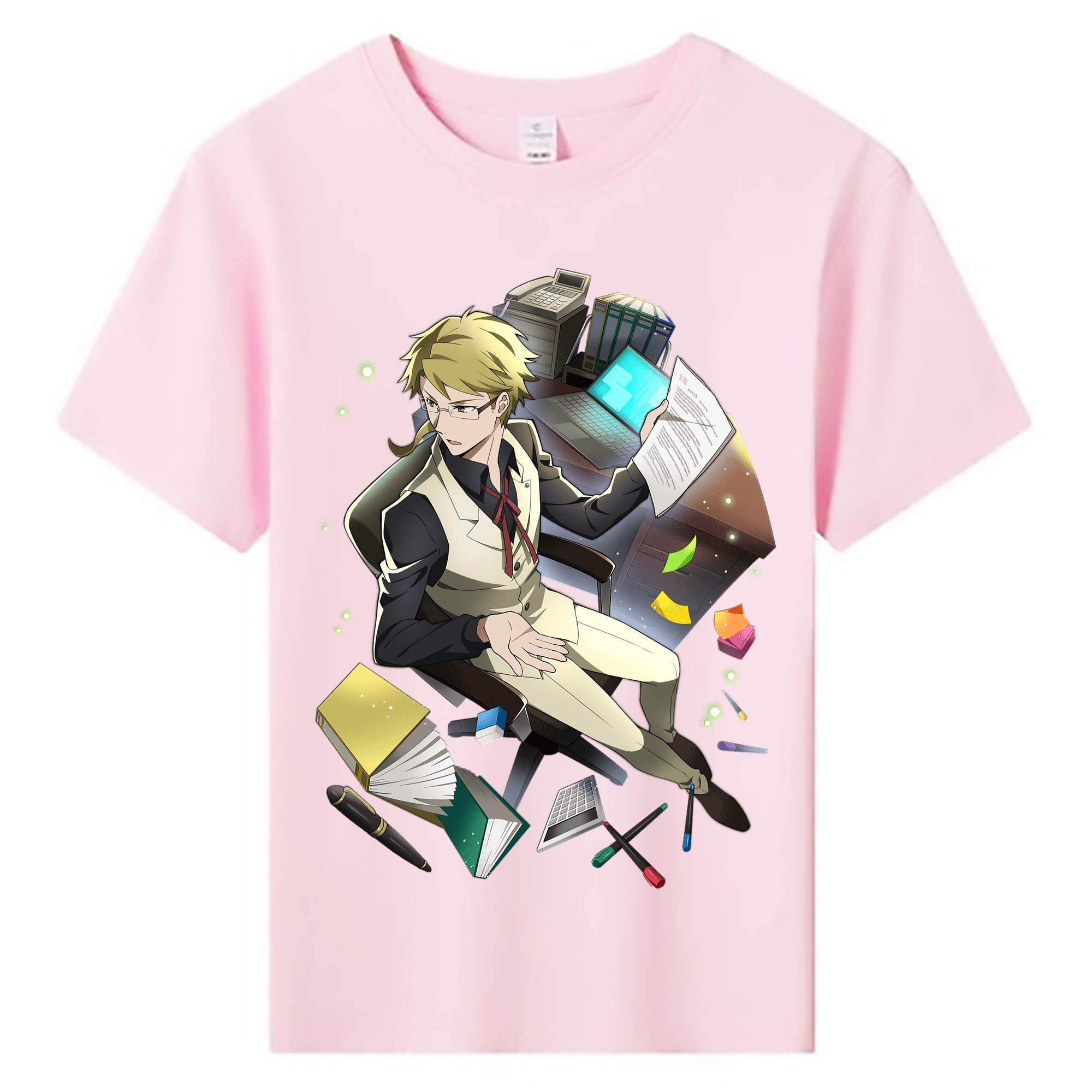 （画像用） 文豪ストレイドッグス Bungo Stray Dogs 綿100％キッズTシャツ（フロントプリント）