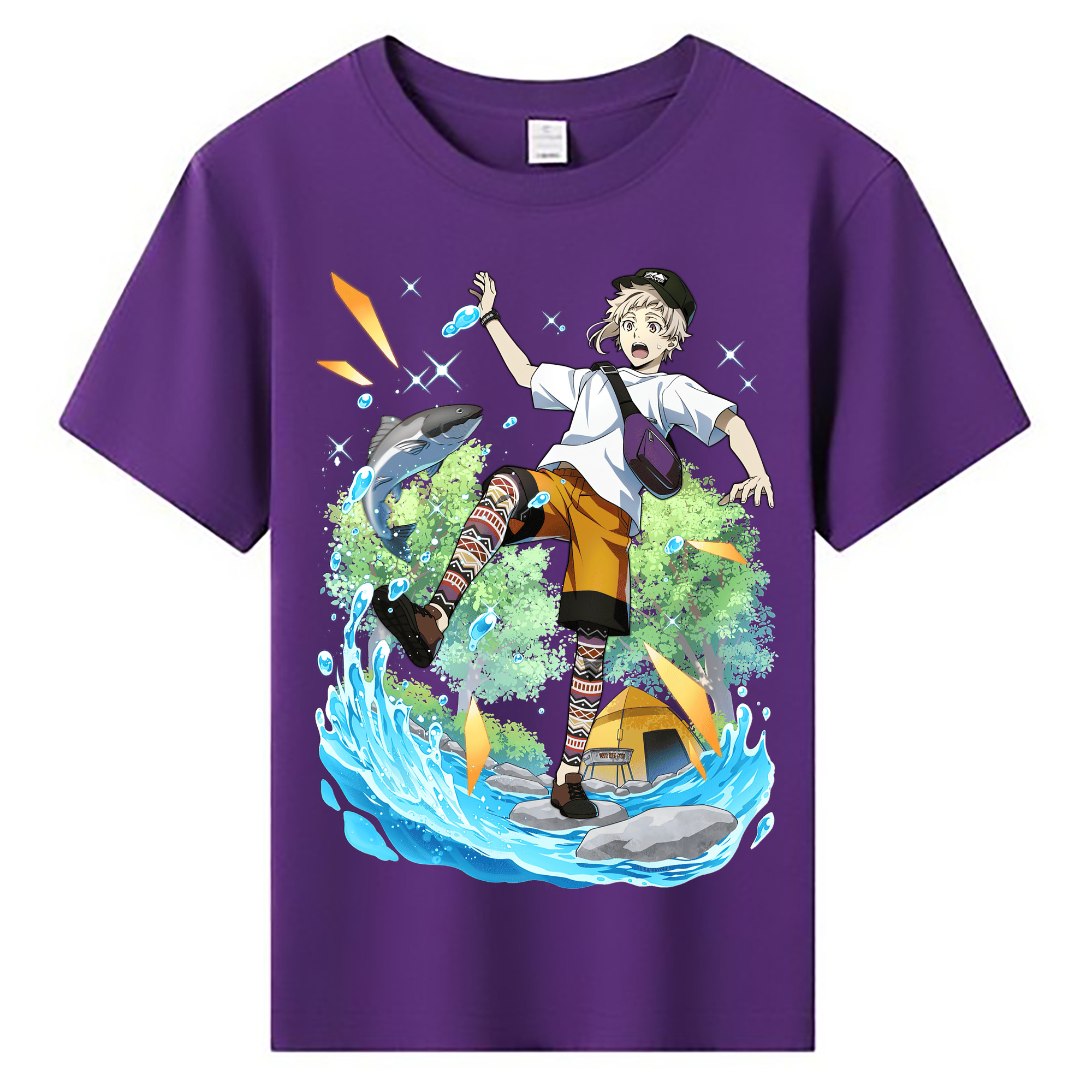 （画像用） 文豪ストレイドッグス Bungo Stray Dogs 綿100％キッズTシャツ（フロントプリント）