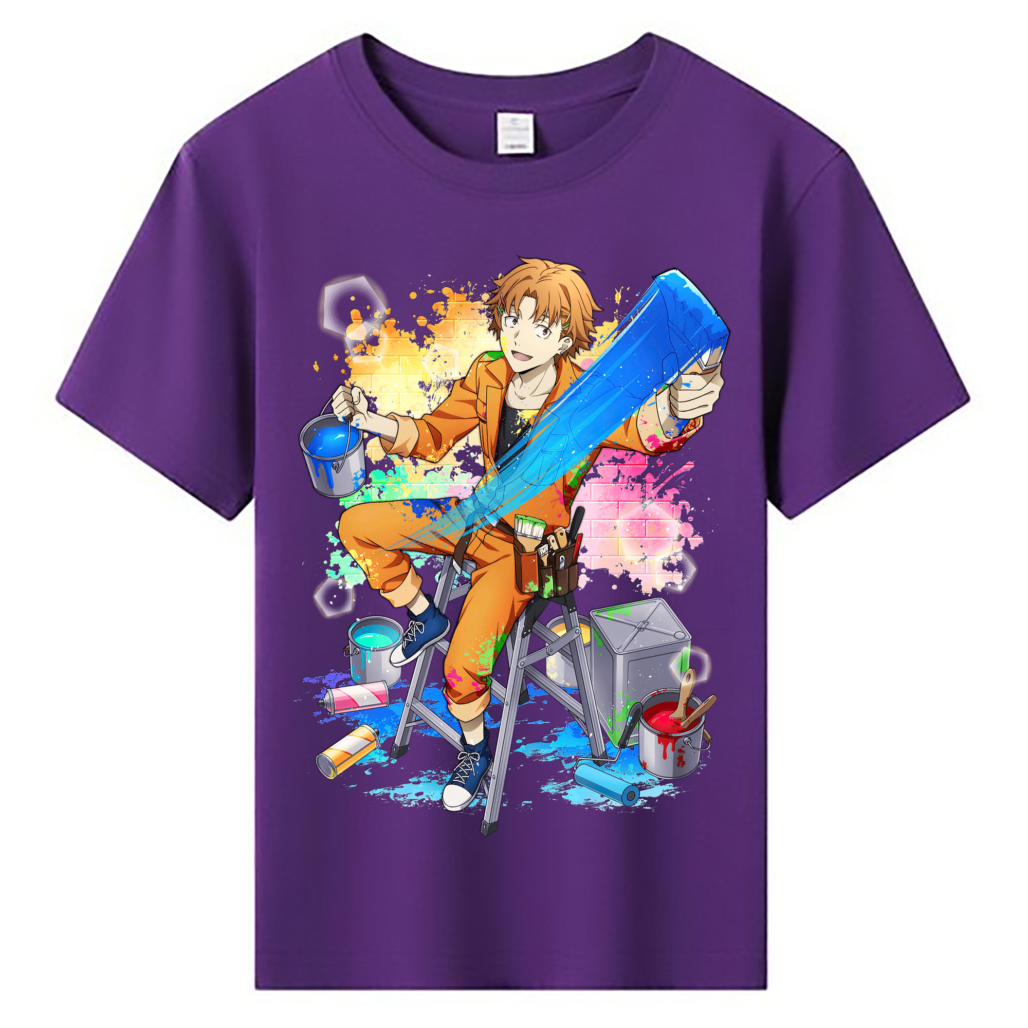 （画像用） 文豪ストレイドッグス Bungo Stray Dogs 綿100％キッズTシャツ（フロントプリント）