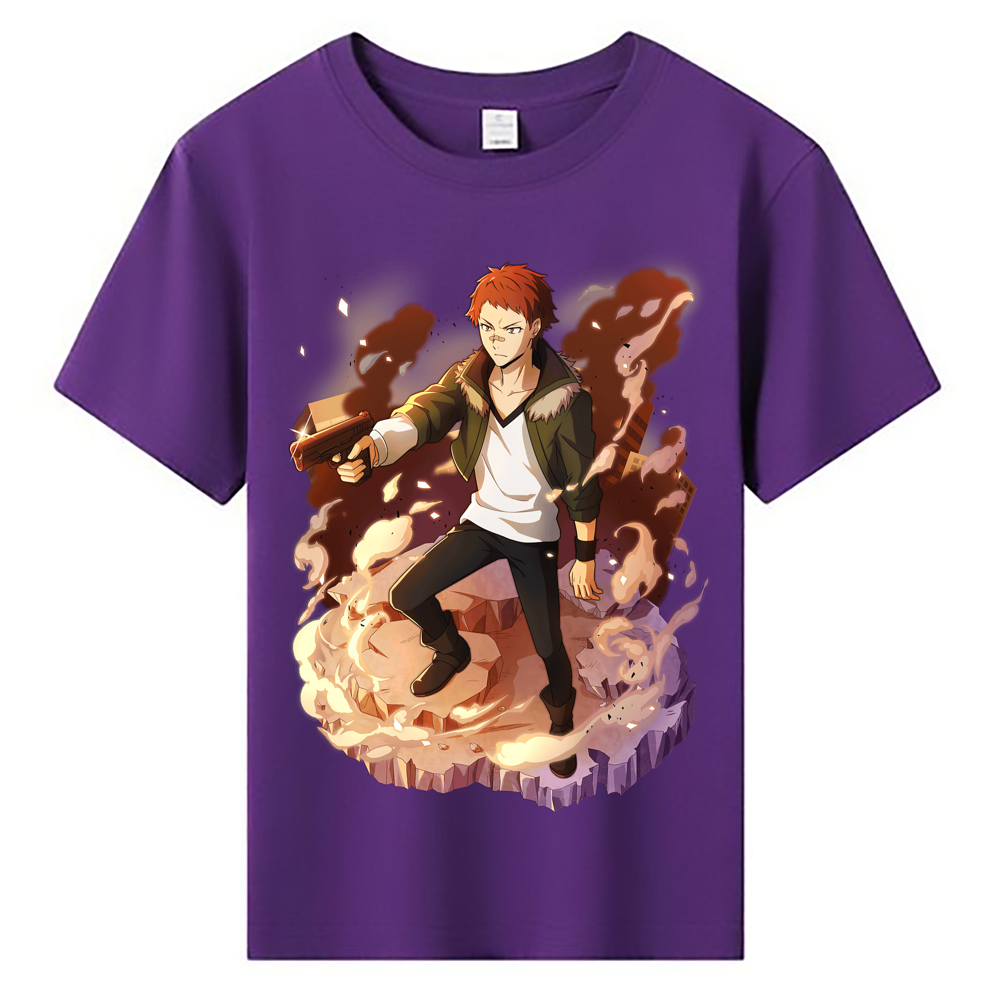 （画像用） 文豪ストレイドッグス Bungo Stray Dogs 綿100％キッズTシャツ（フロントプリント）