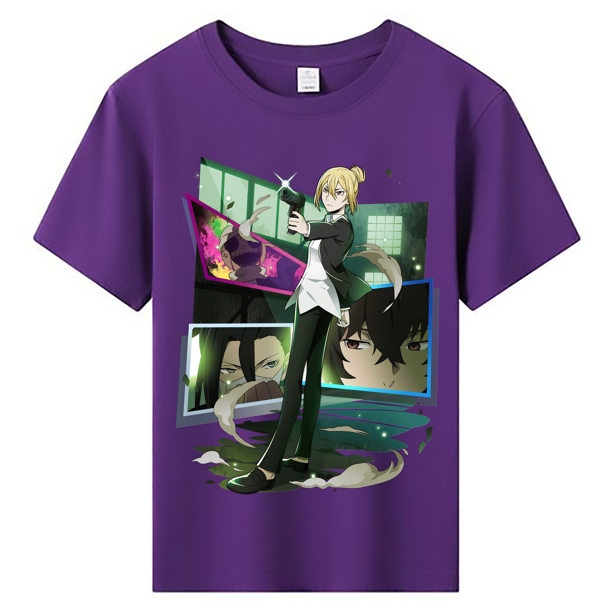 （画像用） 文豪ストレイドッグス Bungo Stray Dogs 綿100％キッズTシャツ（フロントプリント）