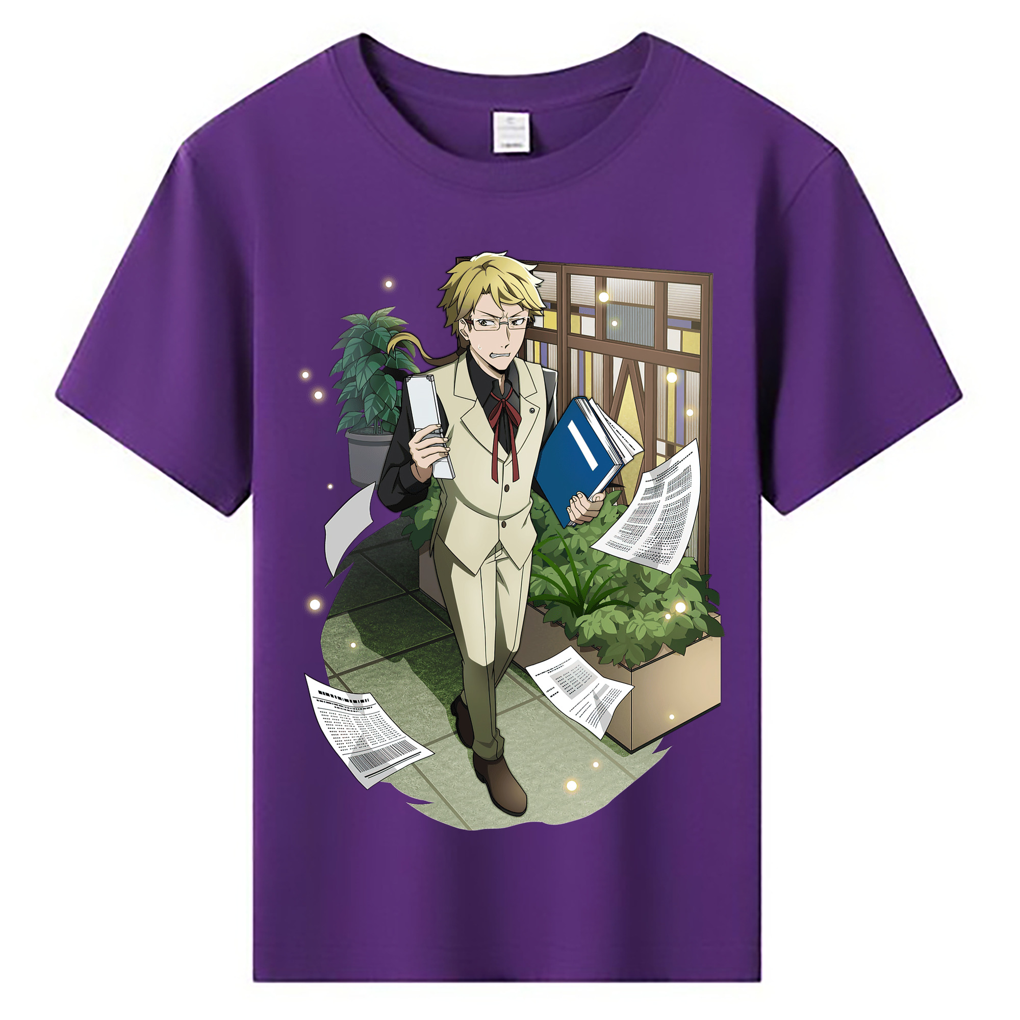 （画像用） 文豪ストレイドッグス Bungo Stray Dogs 綿100％キッズTシャツ（フロントプリント）
