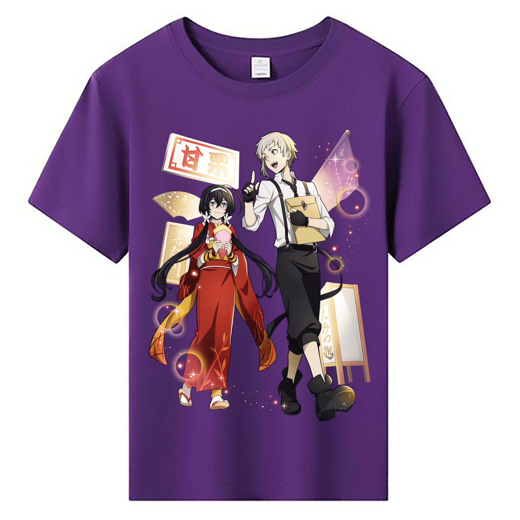 （画像用） 文豪ストレイドッグス Bungo Stray Dogs 綿100％キッズTシャツ（フロントプリント）