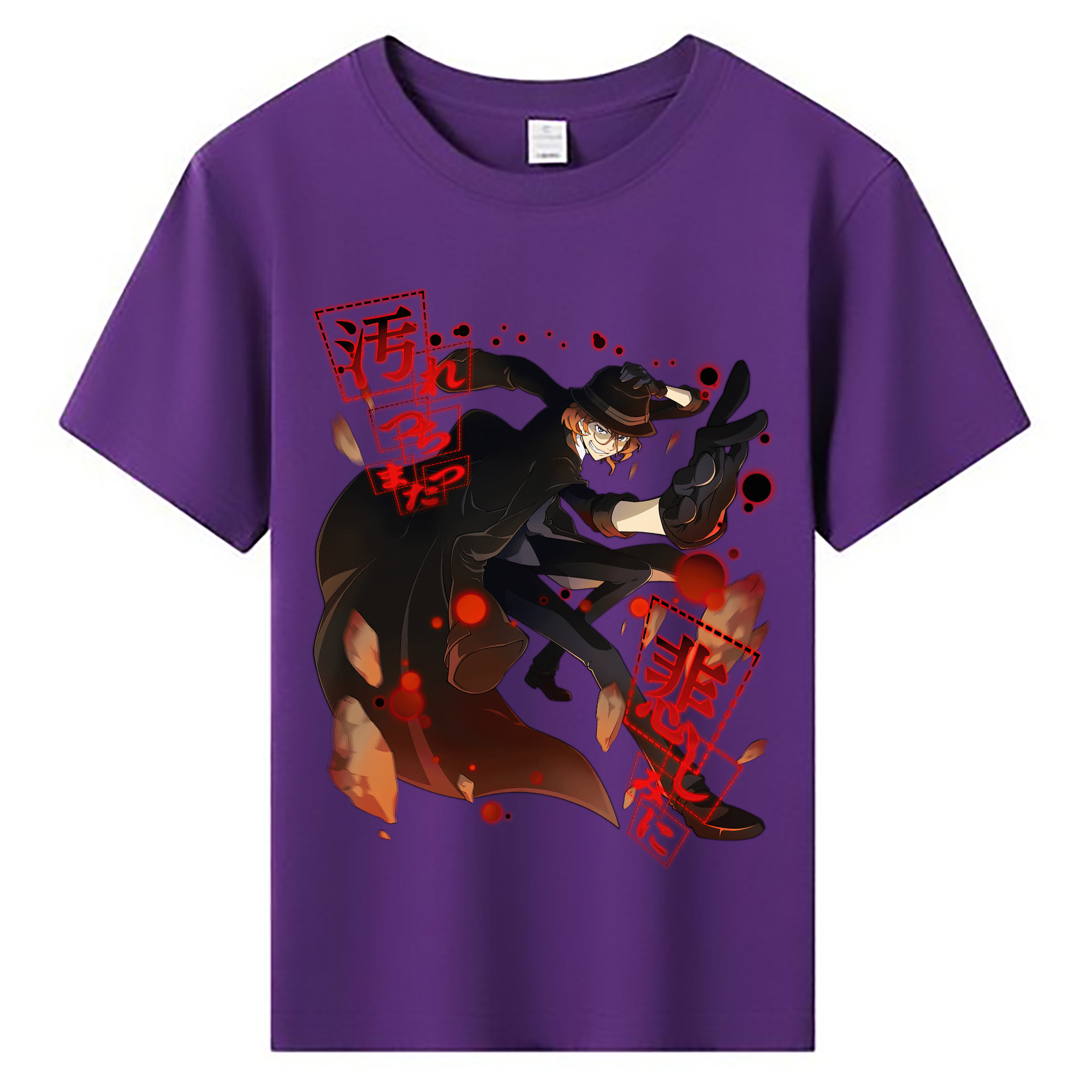 （画像用） 文豪ストレイドッグス Bungo Stray Dogs 綿100％キッズTシャツ（フロントプリント）