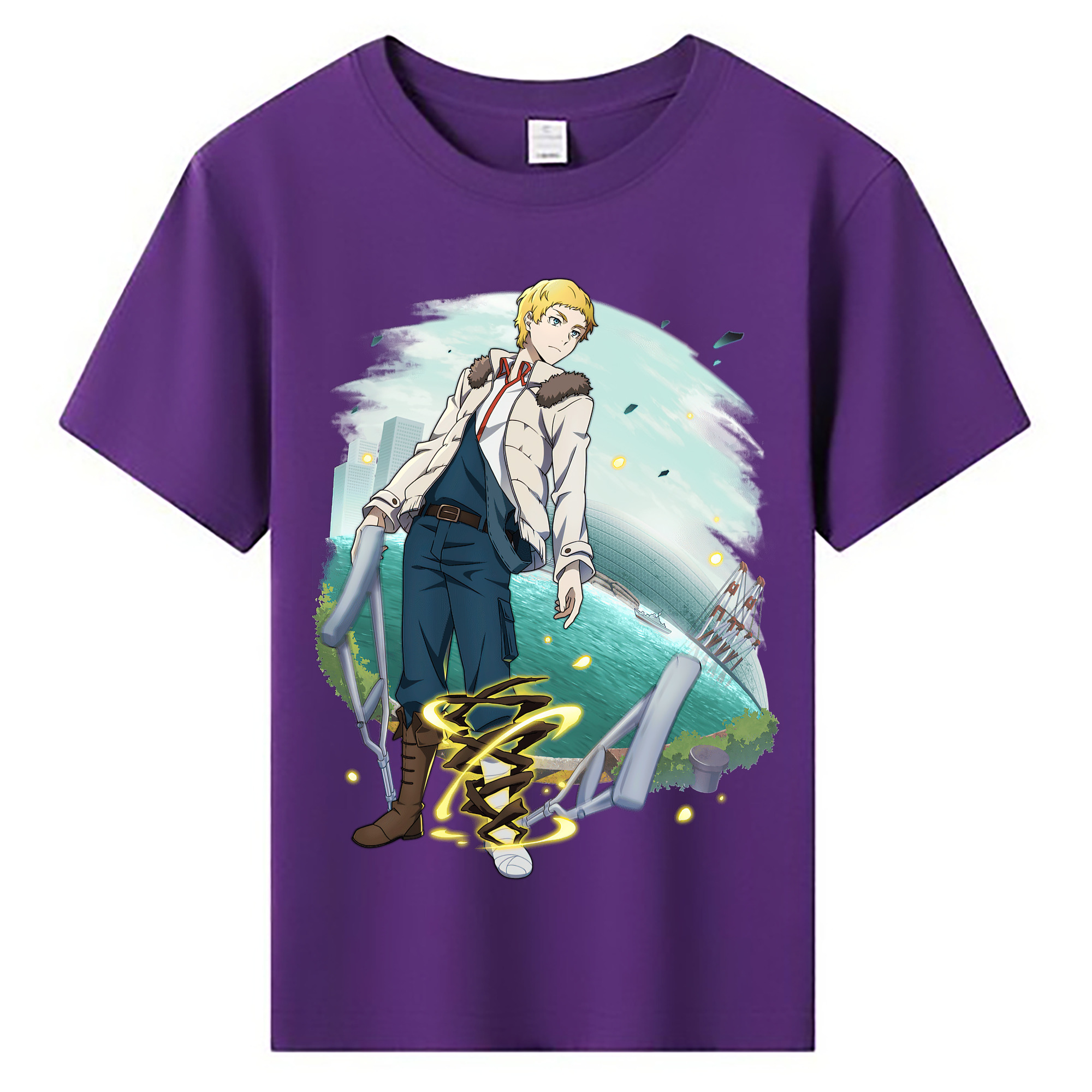 （画像用） 文豪ストレイドッグス Bungo Stray Dogs 綿100％キッズTシャツ（フロントプリント）