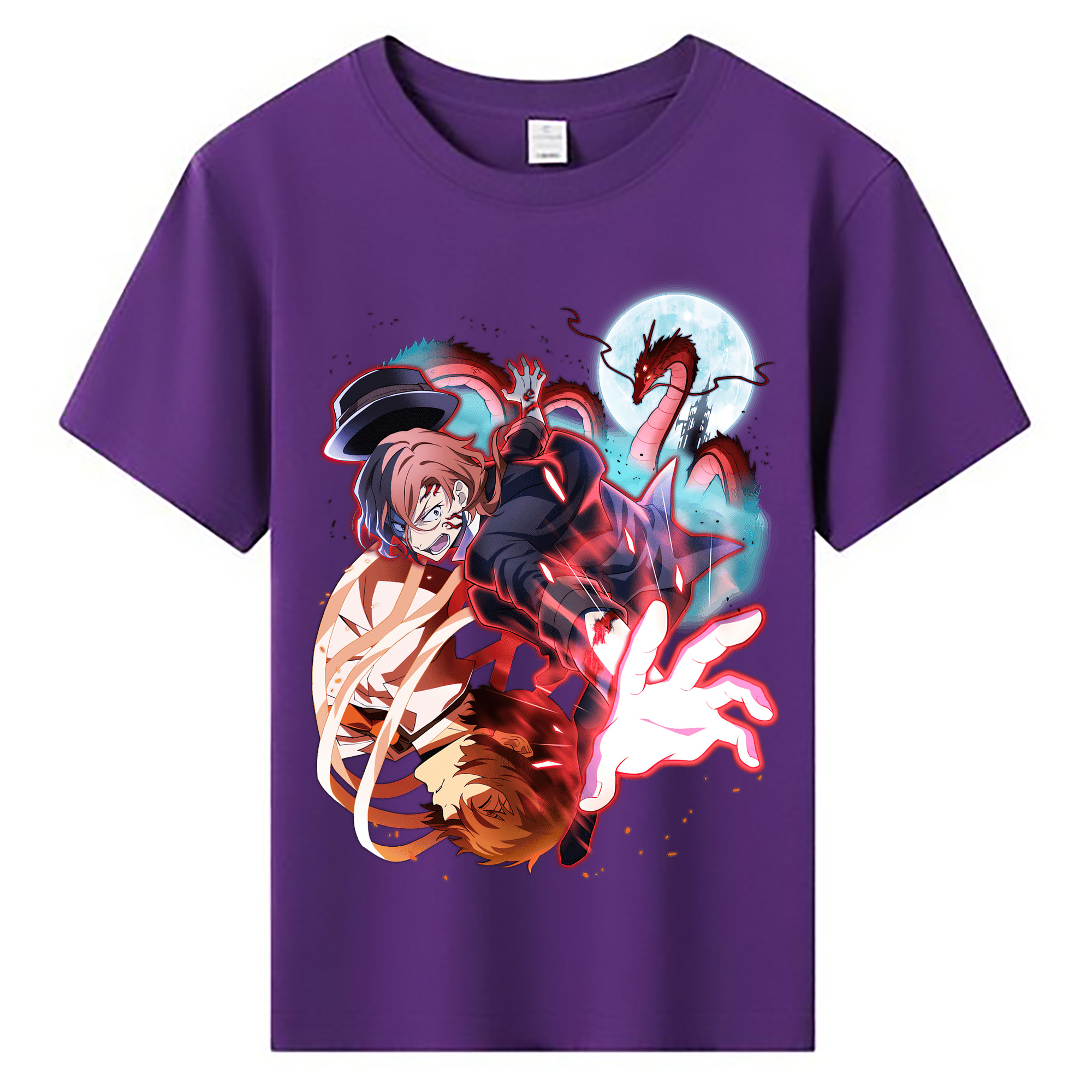 （画像用） 文豪ストレイドッグス Bungo Stray Dogs 綿100％キッズTシャツ（フロントプリント）