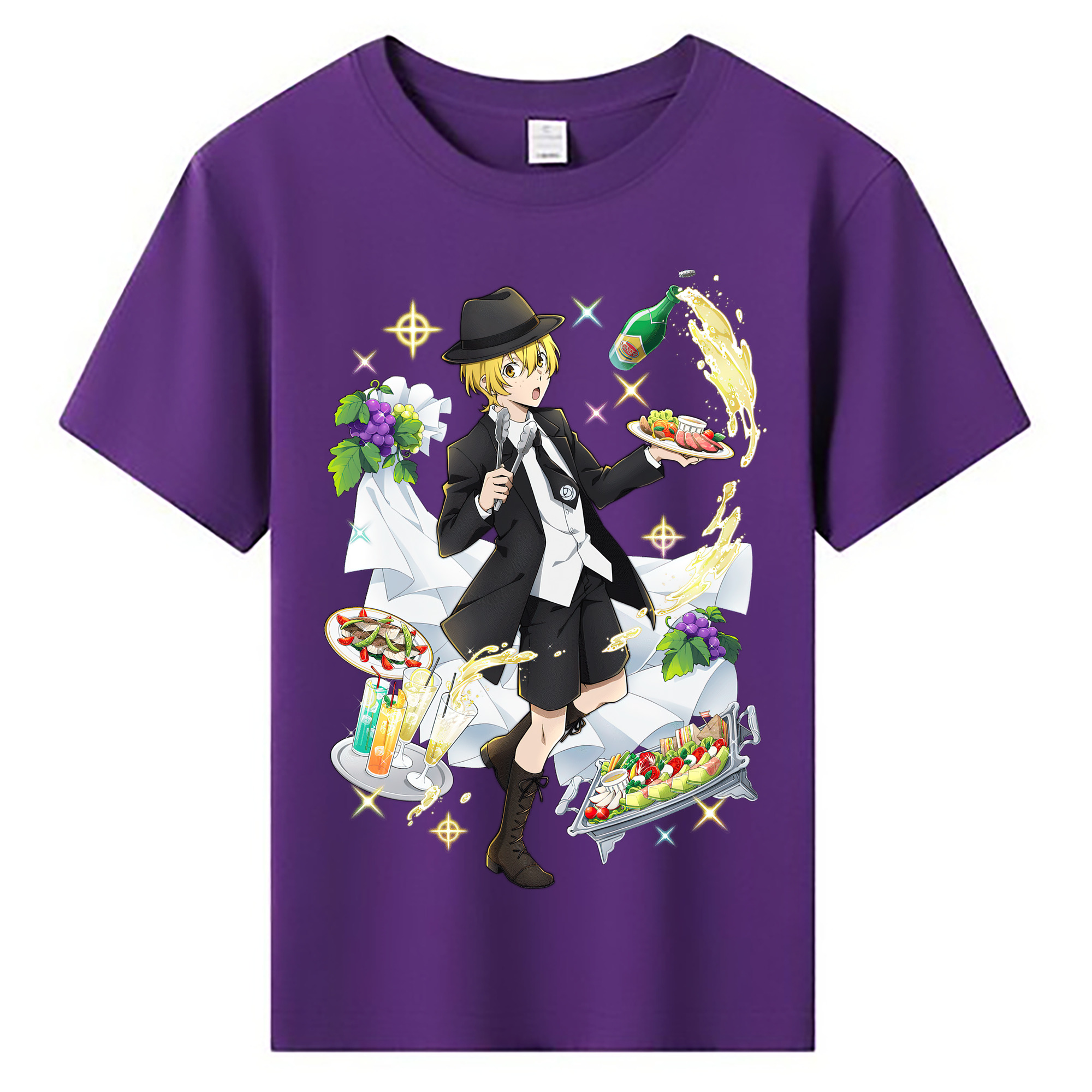 （画像用） 文豪ストレイドッグス Bungo Stray Dogs 綿100％キッズTシャツ（フロントプリント）