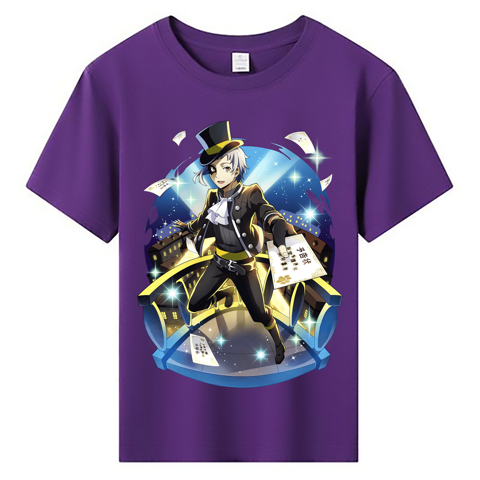（画像用） 文豪ストレイドッグス Bungo Stray Dogs 綿100％キッズTシャツ（フロントプリント）