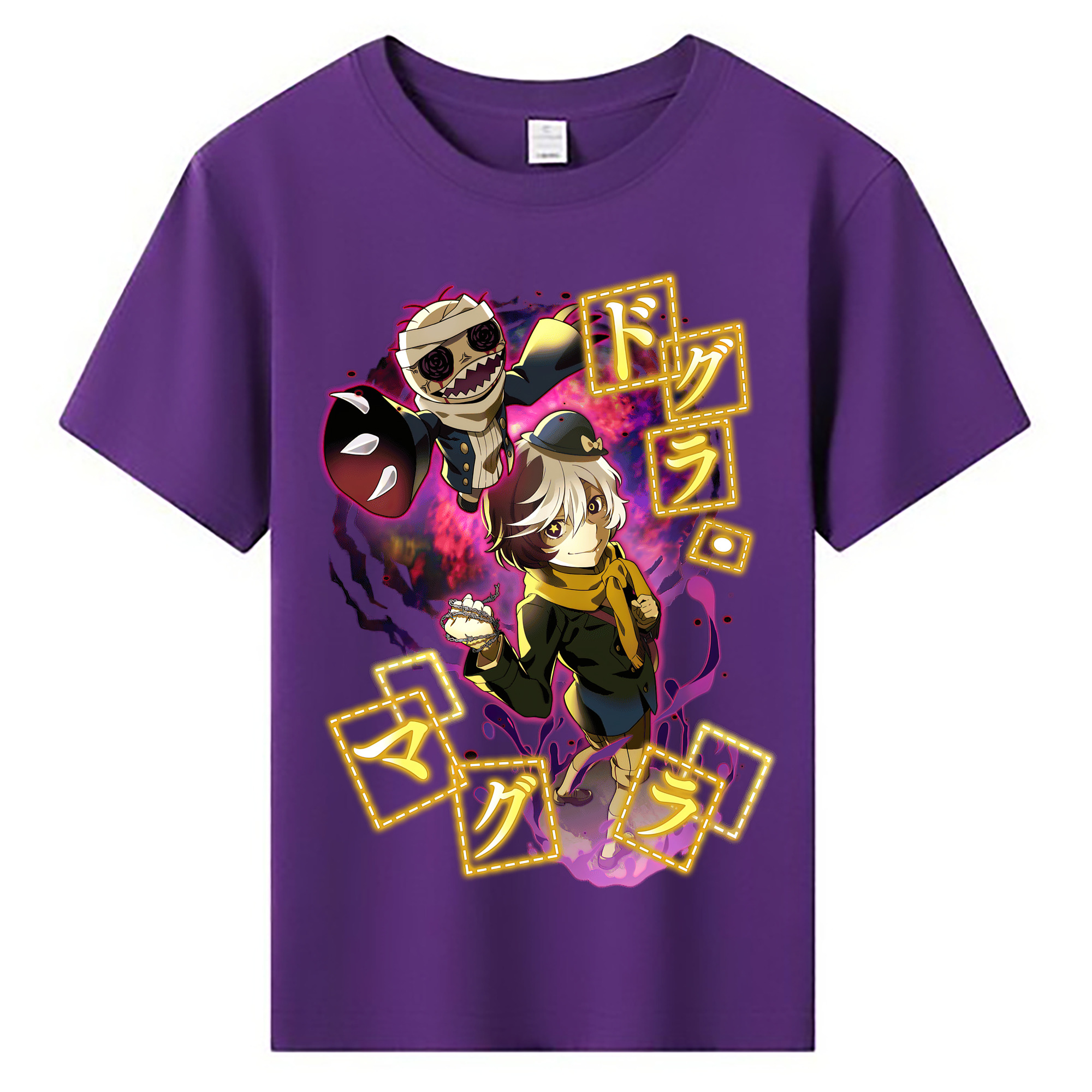 （画像用） 文豪ストレイドッグス Bungo Stray Dogs 綿100％キッズTシャツ（フロントプリント）