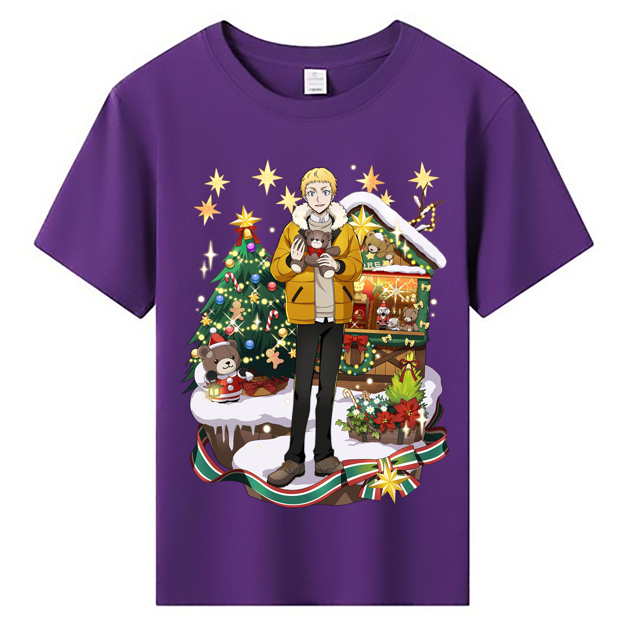 （画像用） 文豪ストレイドッグス Bungo Stray Dogs 綿100％キッズTシャツ（フロントプリント）