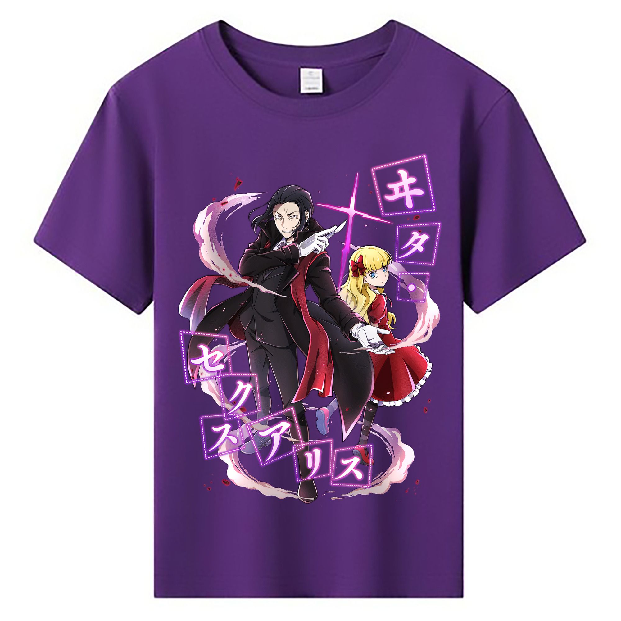 （画像用） 文豪ストレイドッグス Bungo Stray Dogs 綿100％キッズTシャツ（フロントプリント）