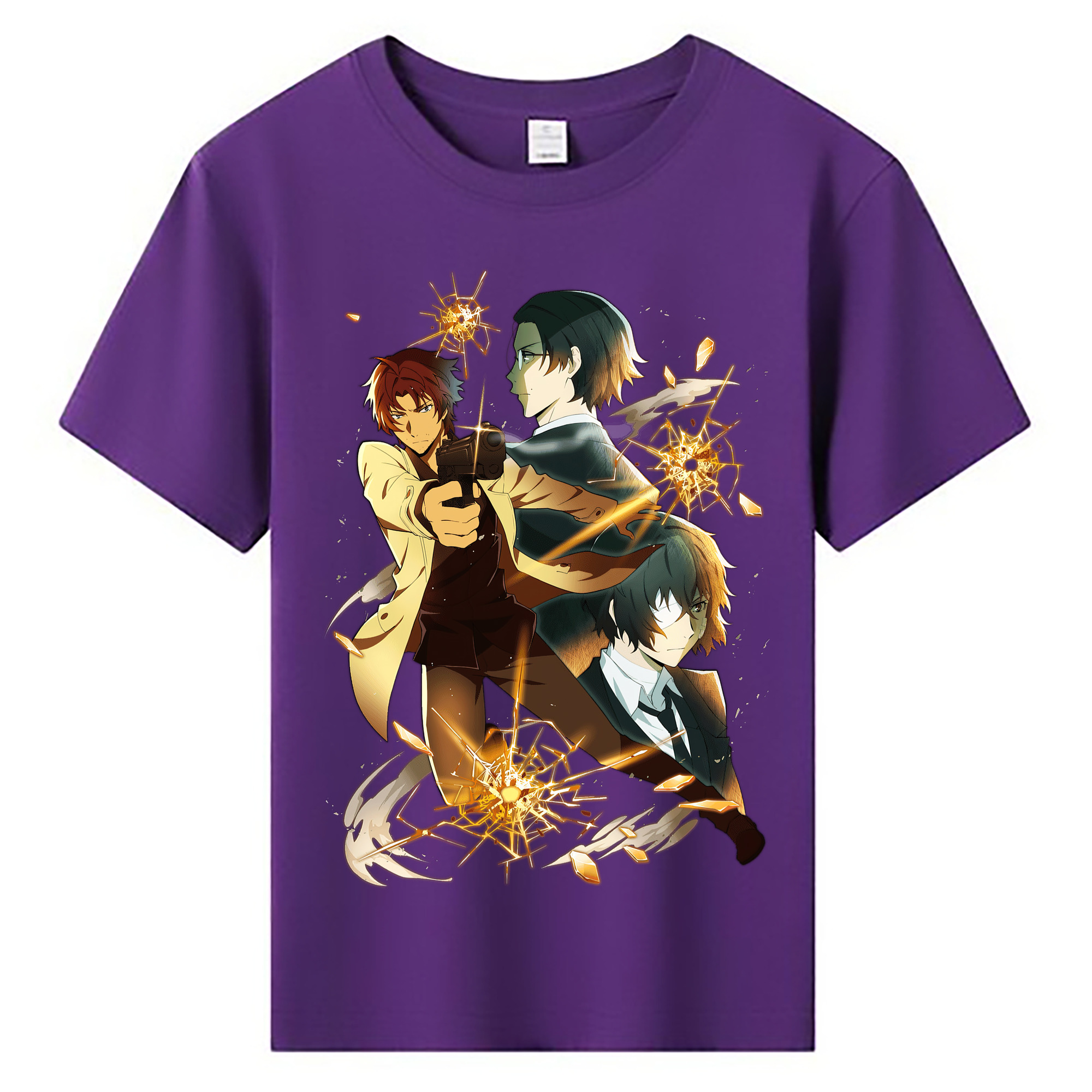 （画像用） 文豪ストレイドッグス Bungo Stray Dogs 綿100％キッズTシャツ（フロントプリント）