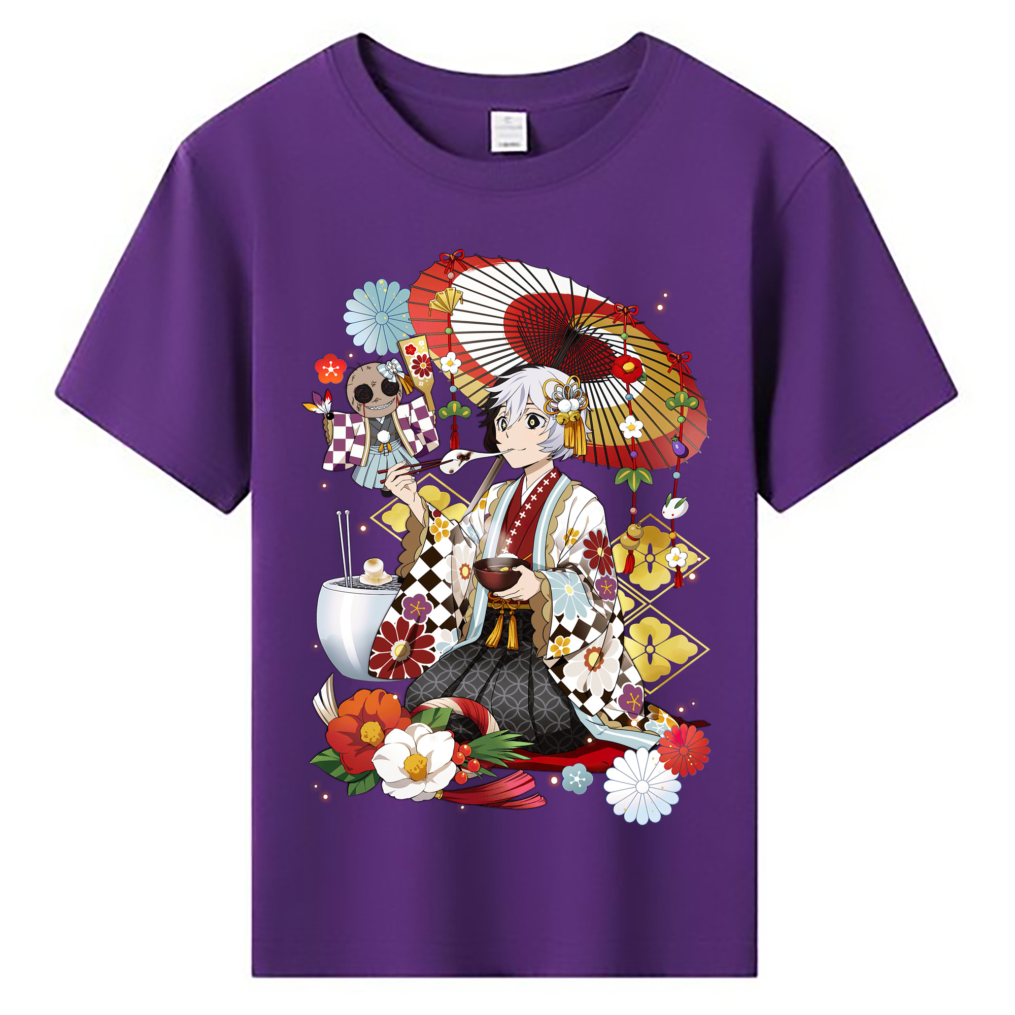 （画像用） 文豪ストレイドッグス Bungo Stray Dogs 綿100％キッズTシャツ（フロントプリント）