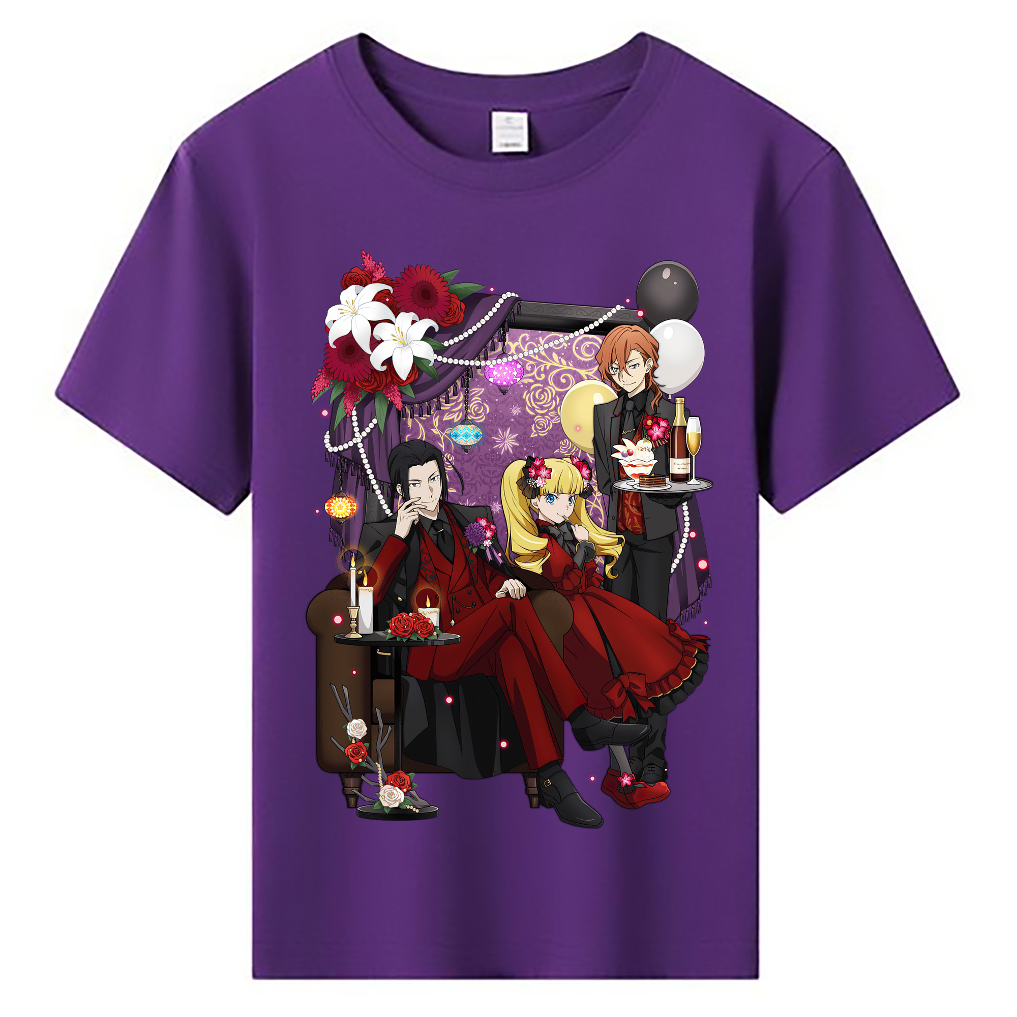 （画像用） 文豪ストレイドッグス Bungo Stray Dogs 綿100％キッズTシャツ（フロントプリント）