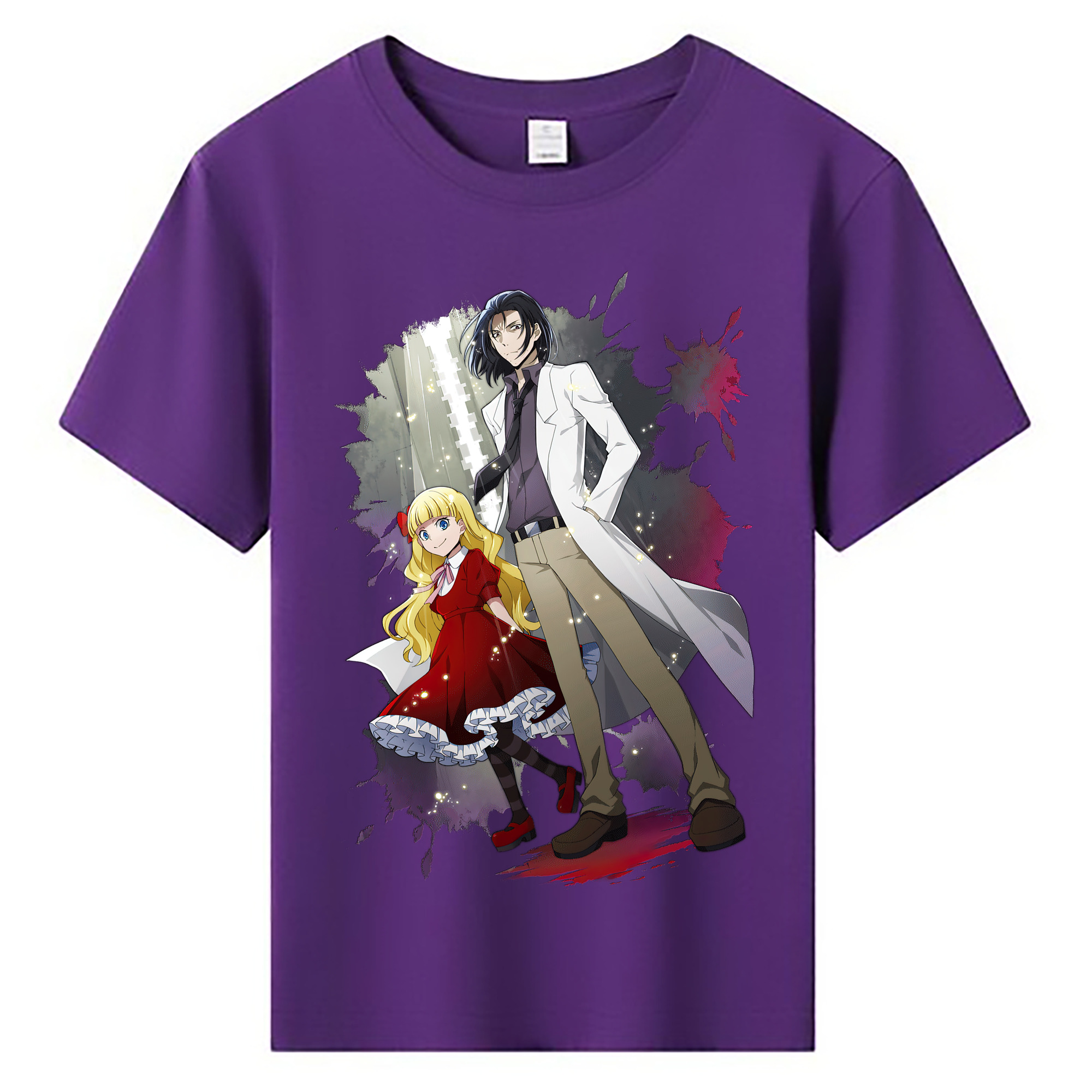 （画像用） 文豪ストレイドッグス Bungo Stray Dogs 綿100％キッズTシャツ（フロントプリント）