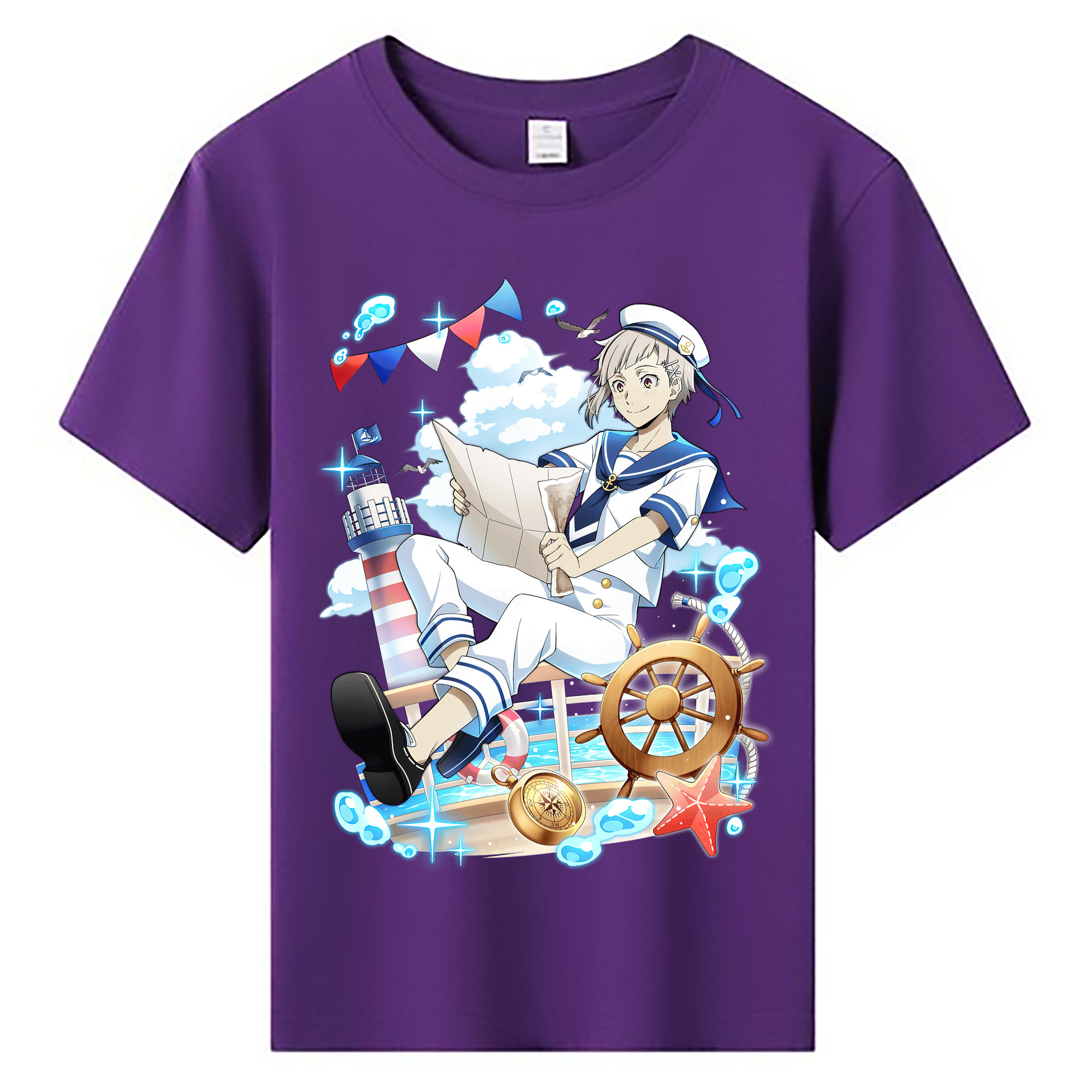 （画像用） 文豪ストレイドッグス Bungo Stray Dogs 綿100％キッズTシャツ（フロントプリント）