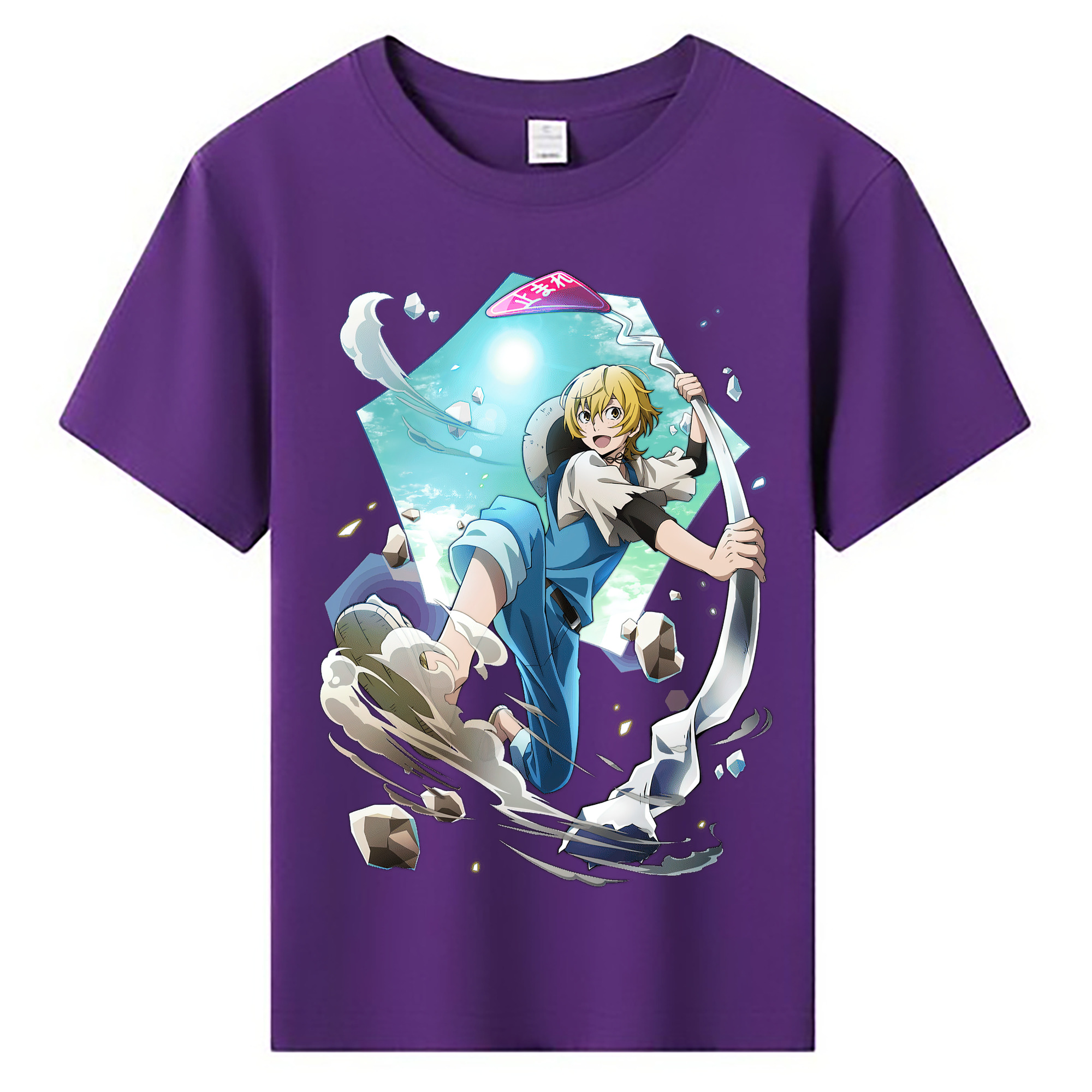 （画像用） 文豪ストレイドッグス Bungo Stray Dogs 綿100％キッズTシャツ（フロントプリント）