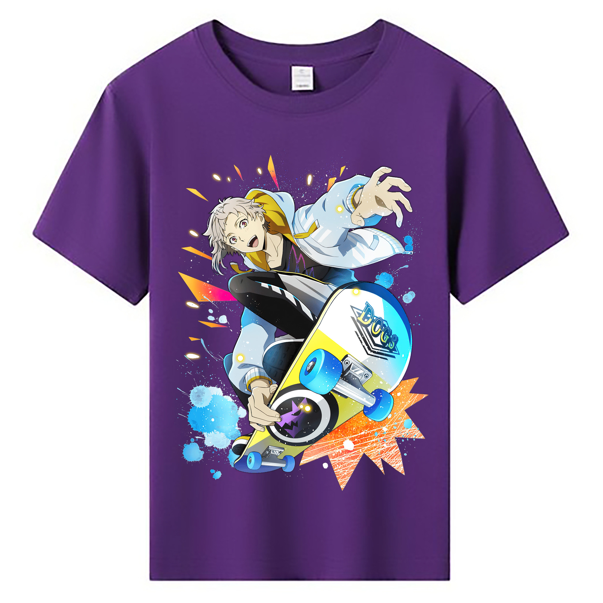 文豪ストレイドッグス Bungo Stray Dogs 綿100％キッズTシャツ（フロントプリント）
