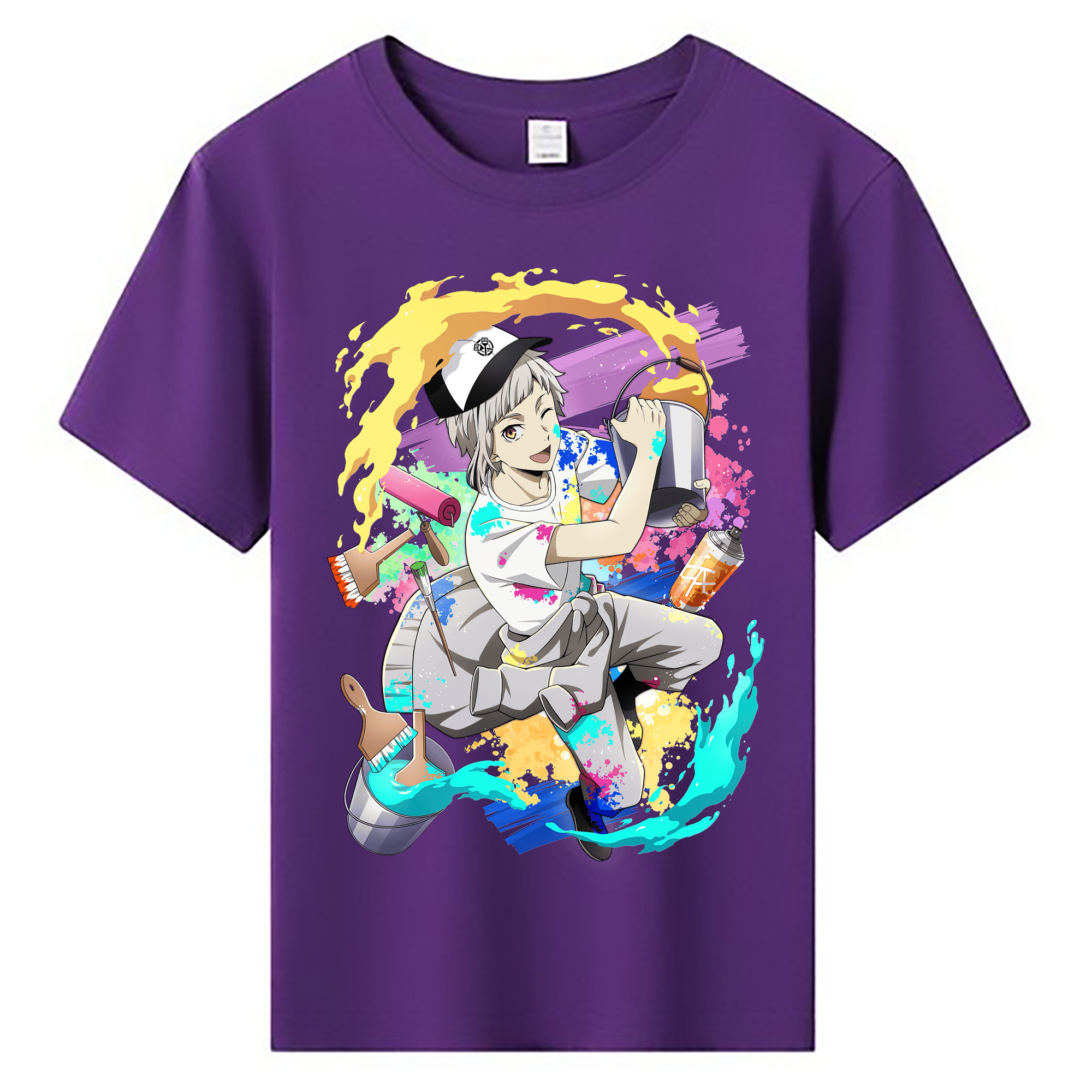 （画像用） 文豪ストレイドッグス Bungo Stray Dogs 綿100％キッズTシャツ（フロントプリント）