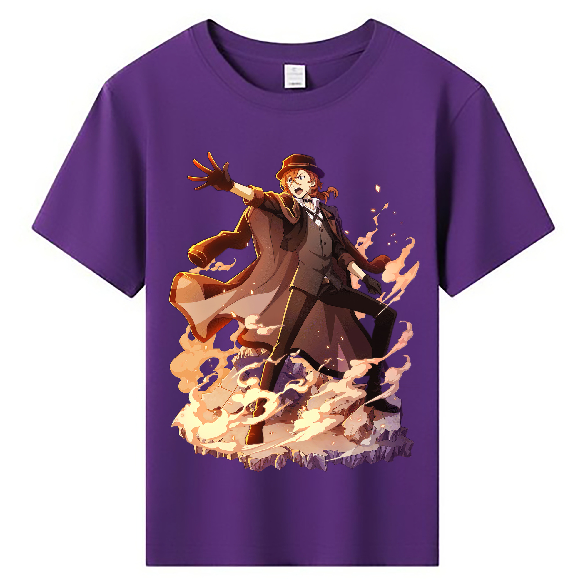 （画像用） 文豪ストレイドッグス Bungo Stray Dogs 綿100％キッズTシャツ（フロントプリント）