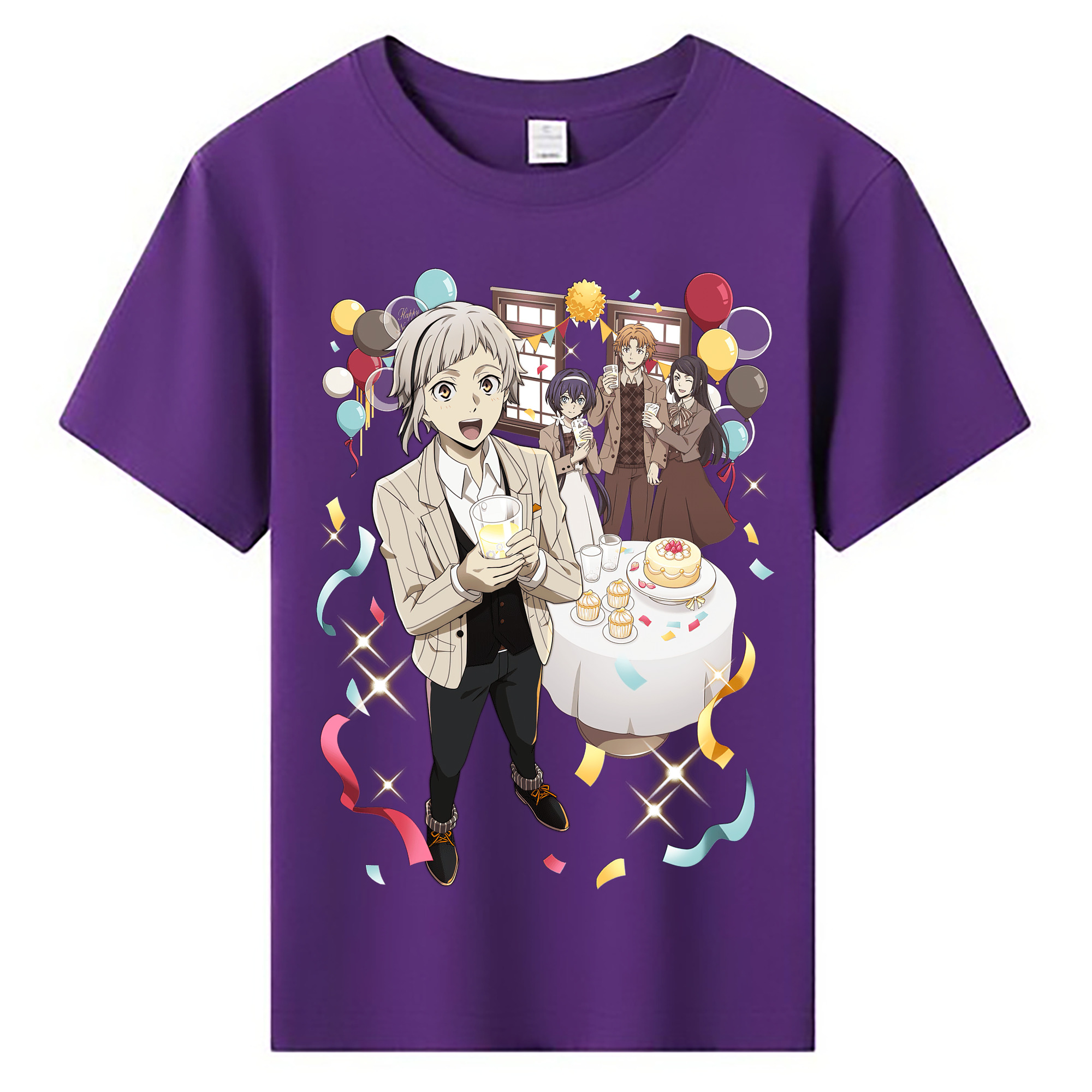 （画像用） 文豪ストレイドッグス Bungo Stray Dogs 綿100％キッズTシャツ（フロントプリント）