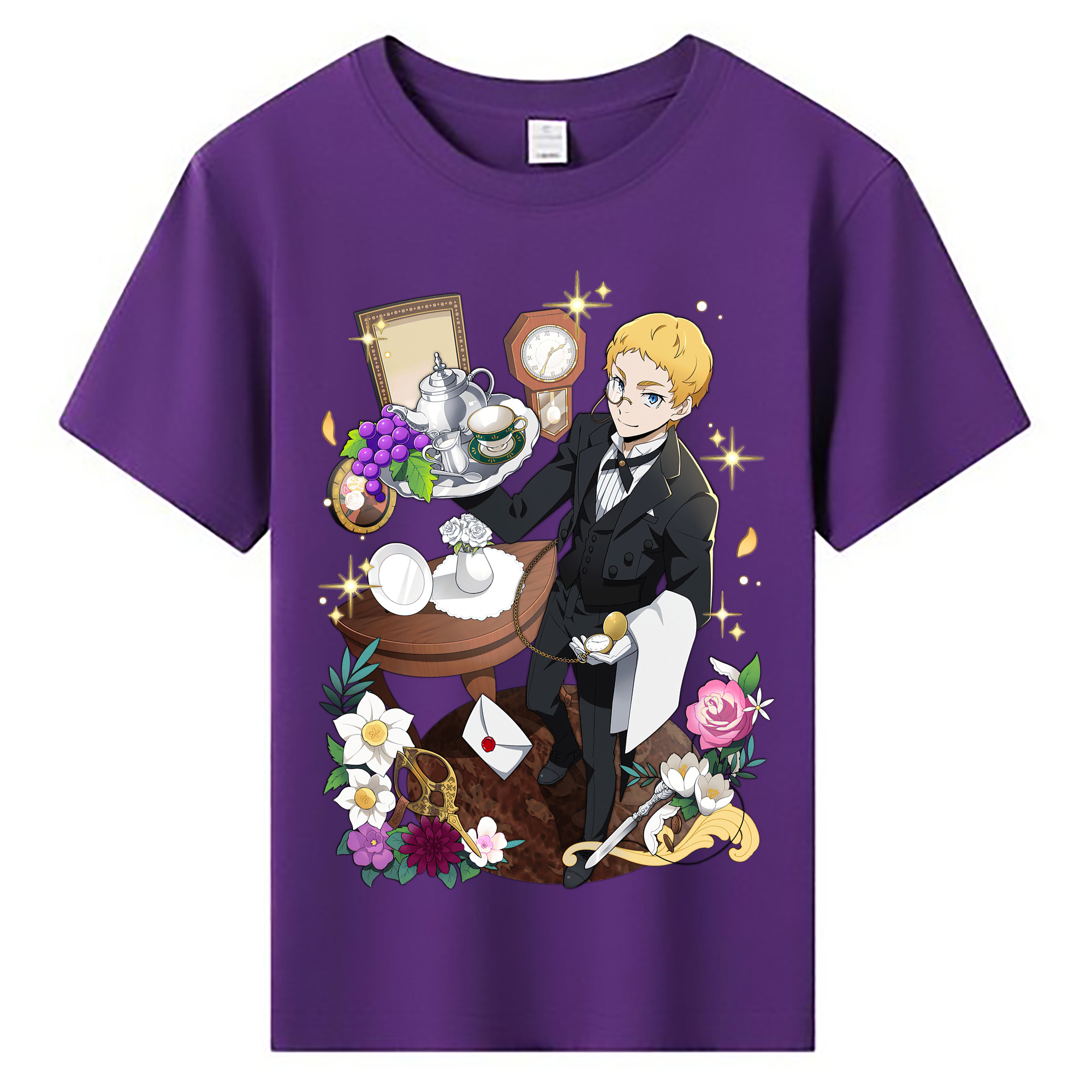 （画像用） 文豪ストレイドッグス Bungo Stray Dogs 綿100％キッズTシャツ（フロントプリント）