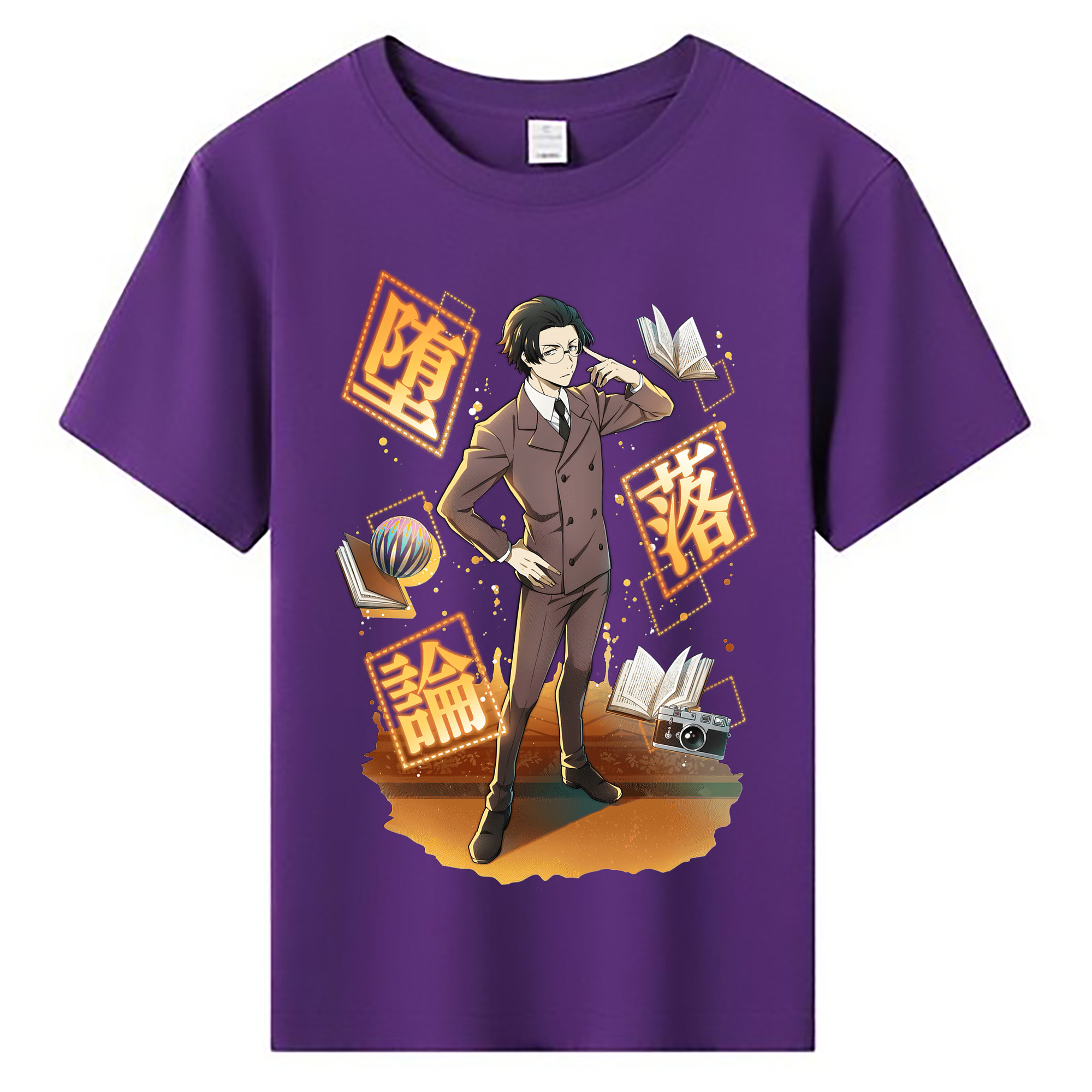 （画像用） 文豪ストレイドッグス Bungo Stray Dogs 綿100％キッズTシャツ（フロントプリント）