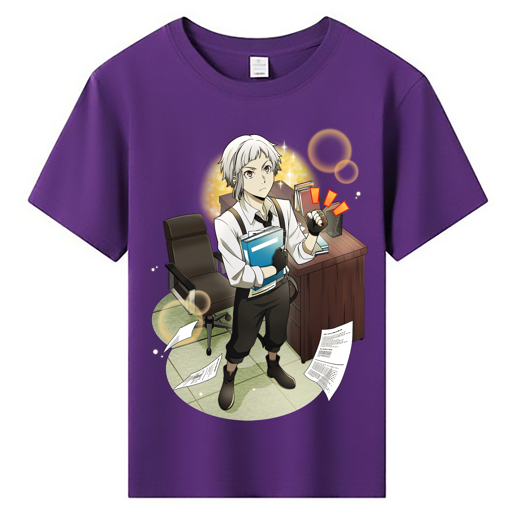 （画像用） 文豪ストレイドッグス Bungo Stray Dogs 綿100％キッズTシャツ（フロントプリント）