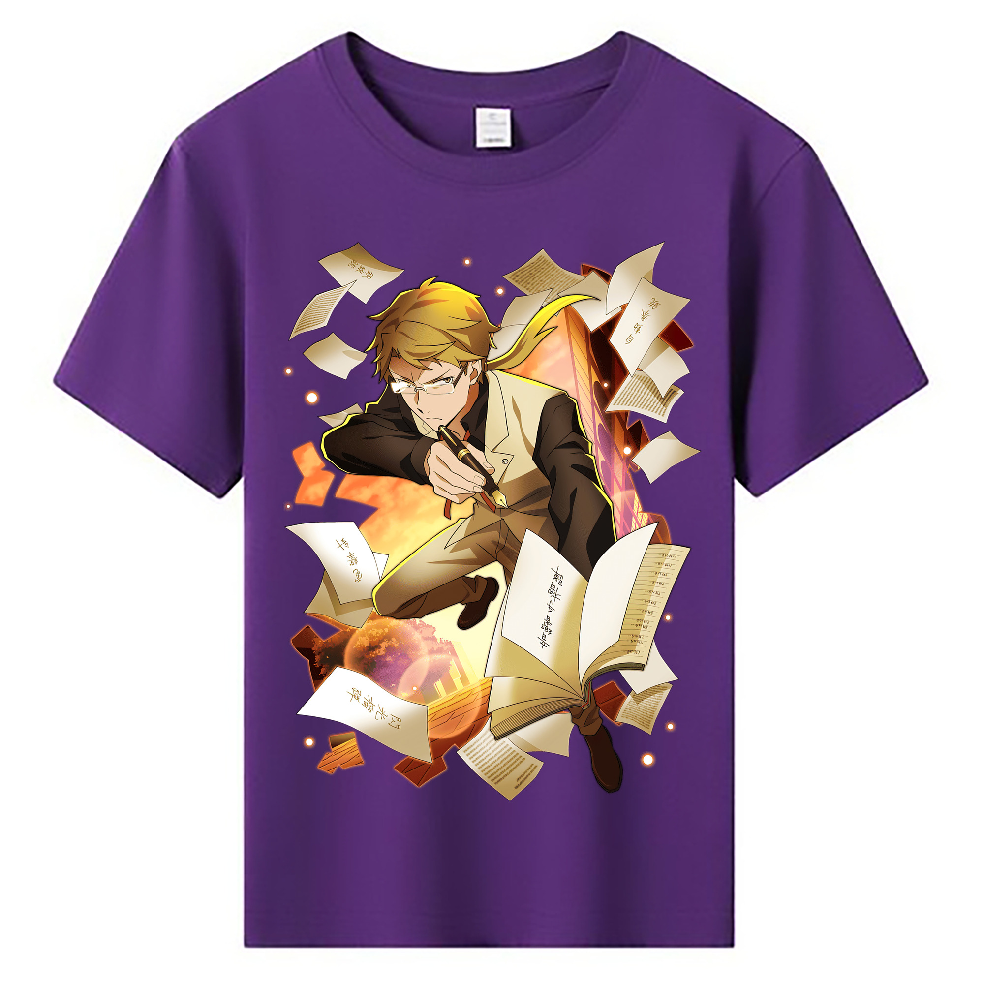 （画像用） 文豪ストレイドッグス Bungo Stray Dogs 綿100％キッズTシャツ（フロントプリント）