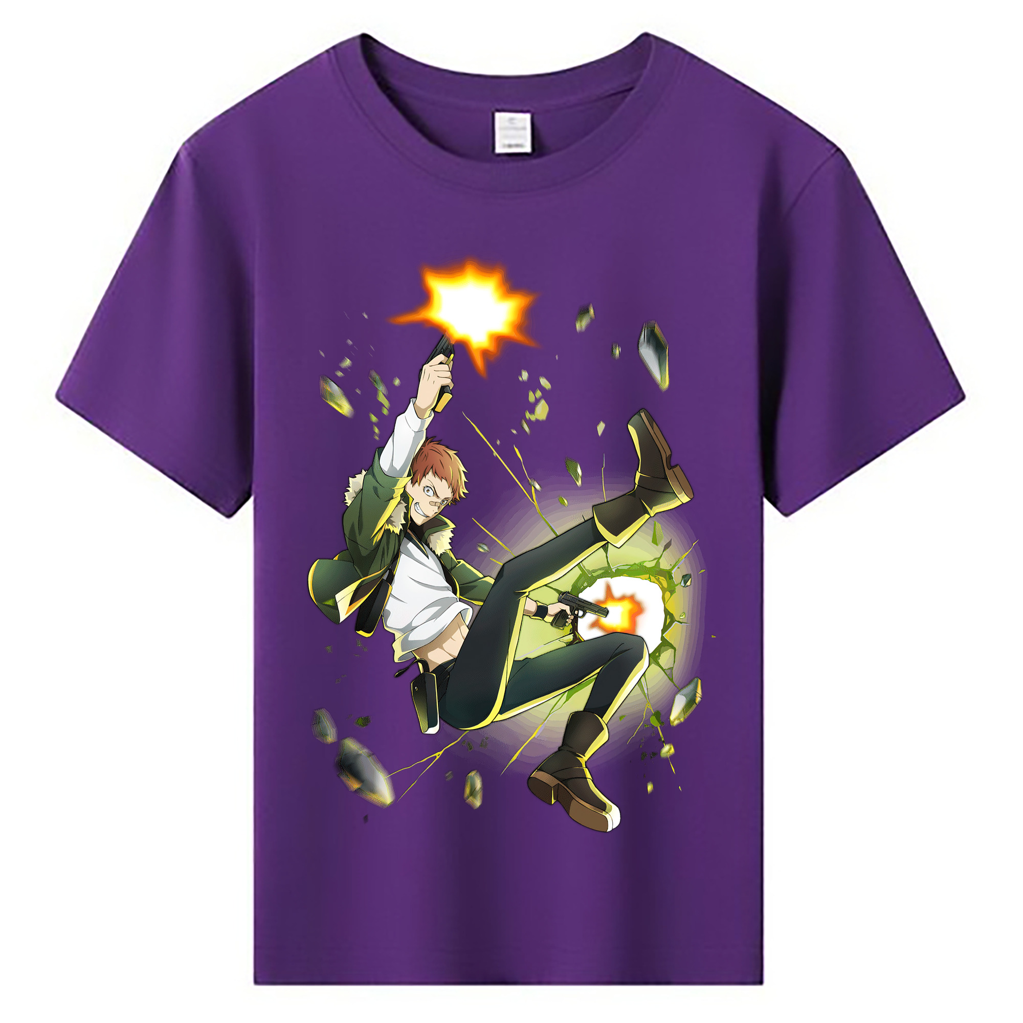 （画像用） 文豪ストレイドッグス Bungo Stray Dogs 綿100％キッズTシャツ（フロントプリント）