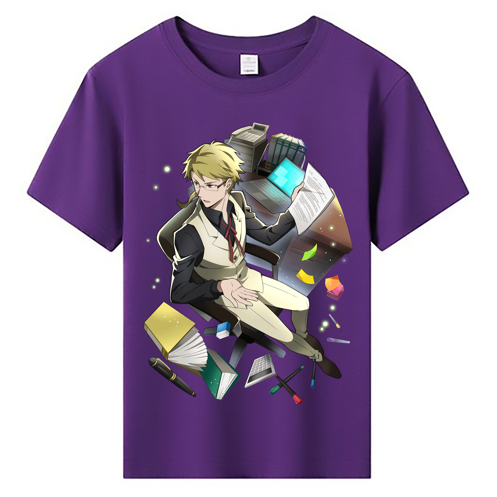 （画像用） 文豪ストレイドッグス Bungo Stray Dogs 綿100％キッズTシャツ（フロントプリント）