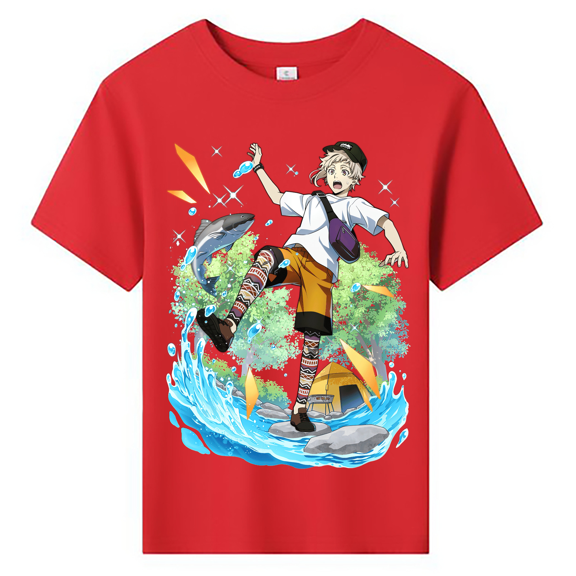 （画像用） 文豪ストレイドッグス Bungo Stray Dogs 綿100％キッズTシャツ（フロントプリント）
