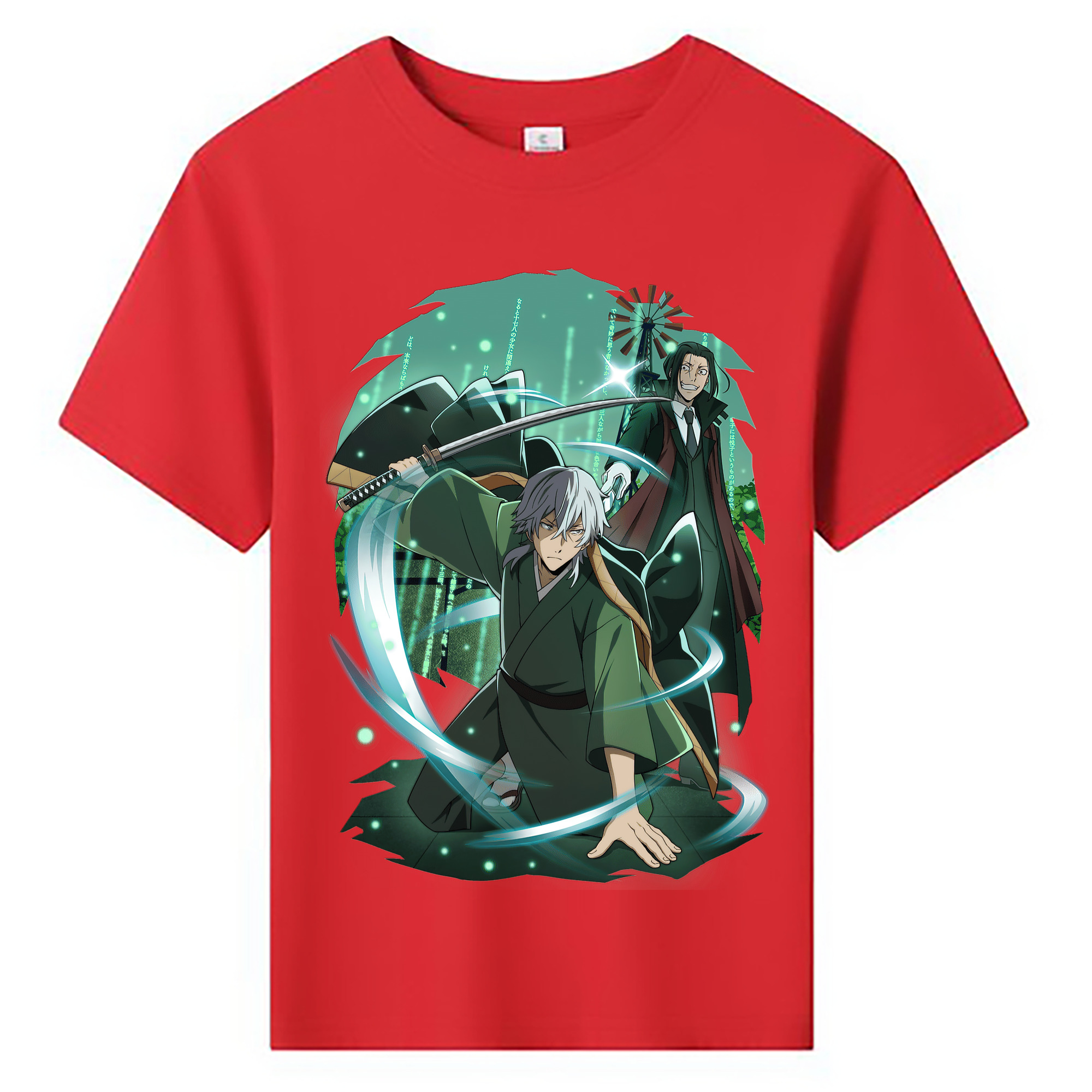 （画像用） 文豪ストレイドッグス Bungo Stray Dogs 綿100％キッズTシャツ（フロントプリント）