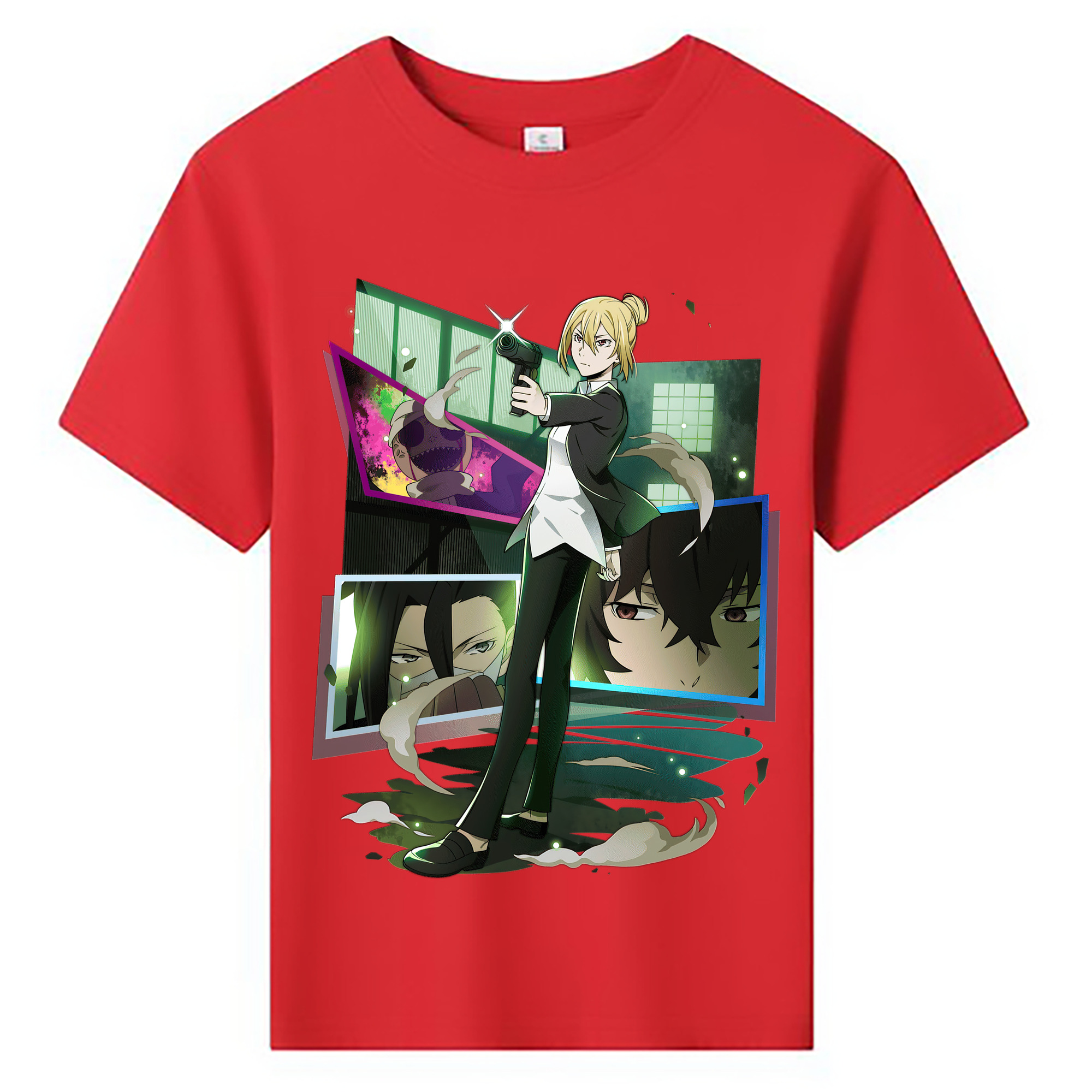 （画像用） 文豪ストレイドッグス Bungo Stray Dogs 綿100％キッズTシャツ（フロントプリント）
