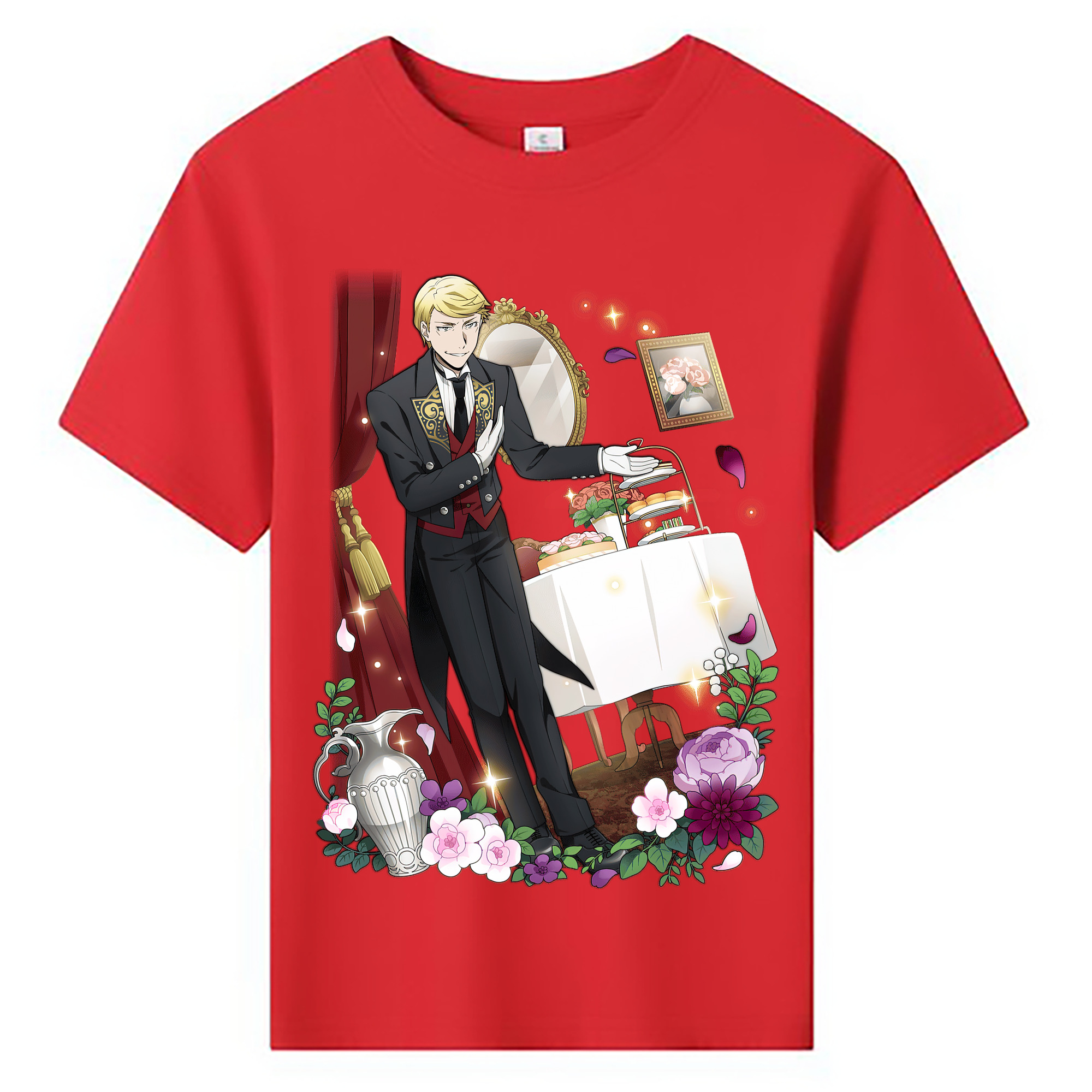 （画像用） 文豪ストレイドッグス Bungo Stray Dogs 綿100％キッズTシャツ（フロントプリント）