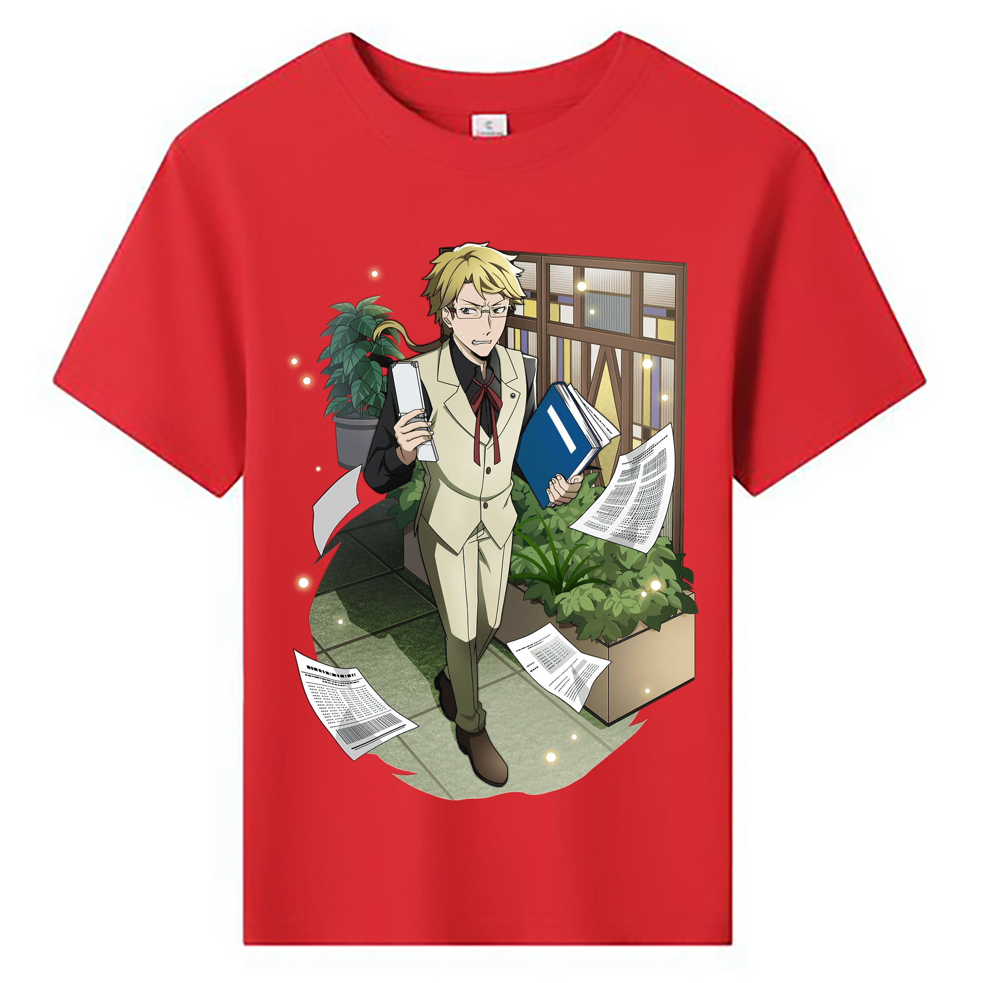 （画像用） 文豪ストレイドッグス Bungo Stray Dogs 綿100％キッズTシャツ（フロントプリント）