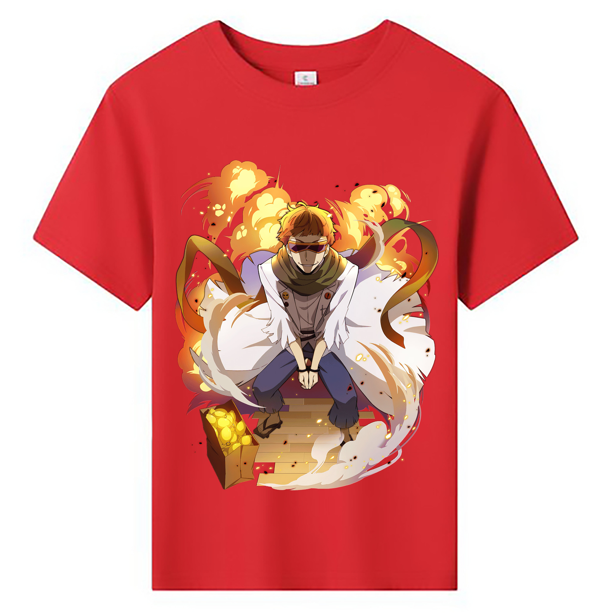 （画像用） 文豪ストレイドッグス Bungo Stray Dogs 綿100％キッズTシャツ（フロントプリント）