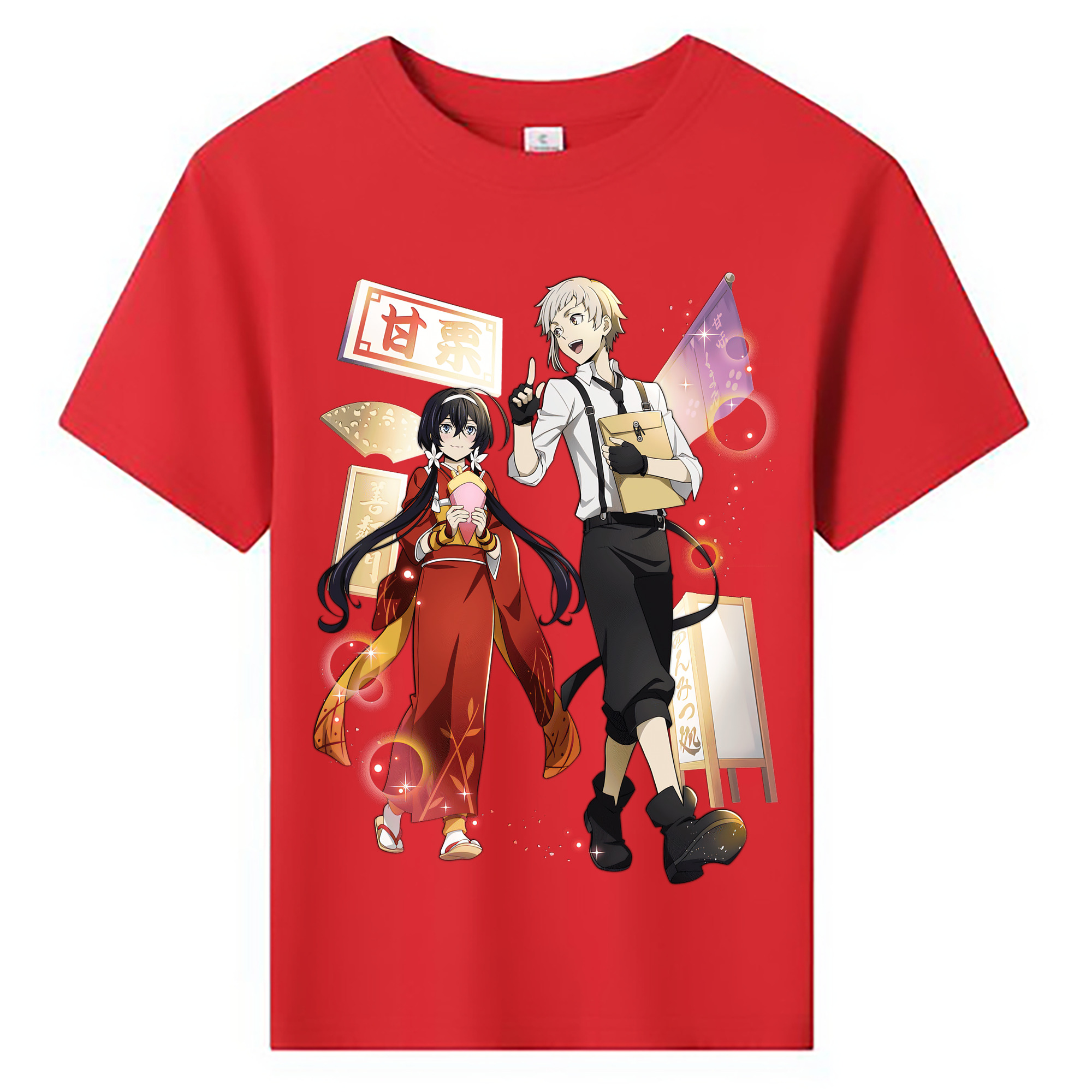 （画像用） 文豪ストレイドッグス Bungo Stray Dogs 綿100％キッズTシャツ（フロントプリント）