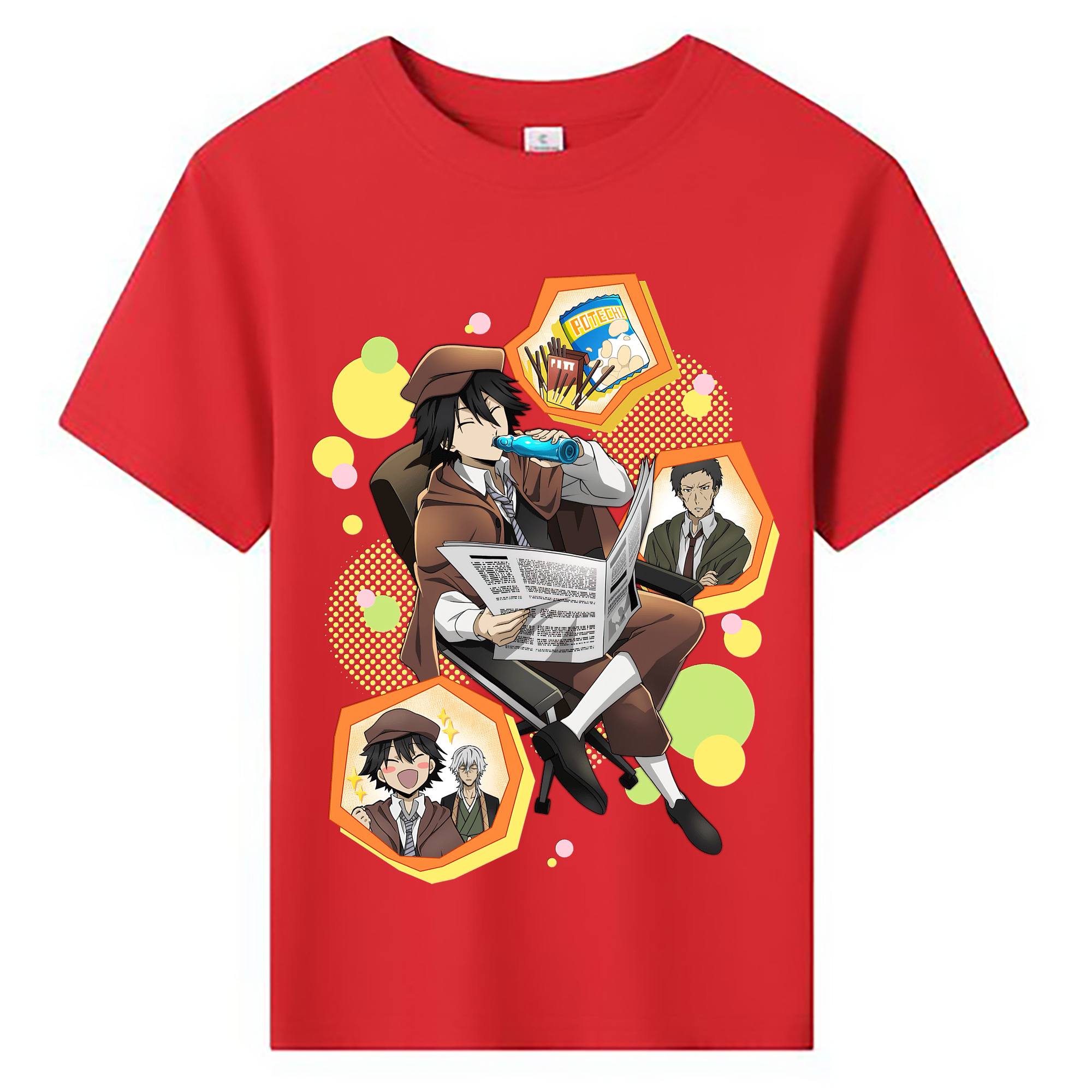 （画像用） 文豪ストレイドッグス Bungo Stray Dogs 綿100％キッズTシャツ（フロントプリント）