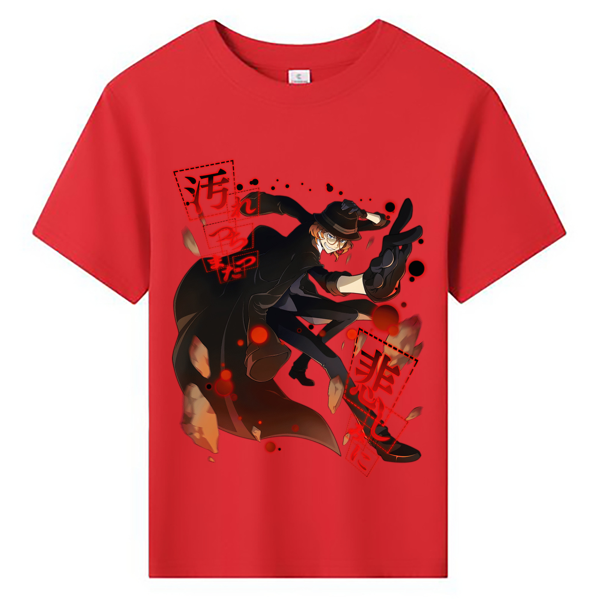 （画像用） 文豪ストレイドッグス Bungo Stray Dogs 綿100％キッズTシャツ（フロントプリント）