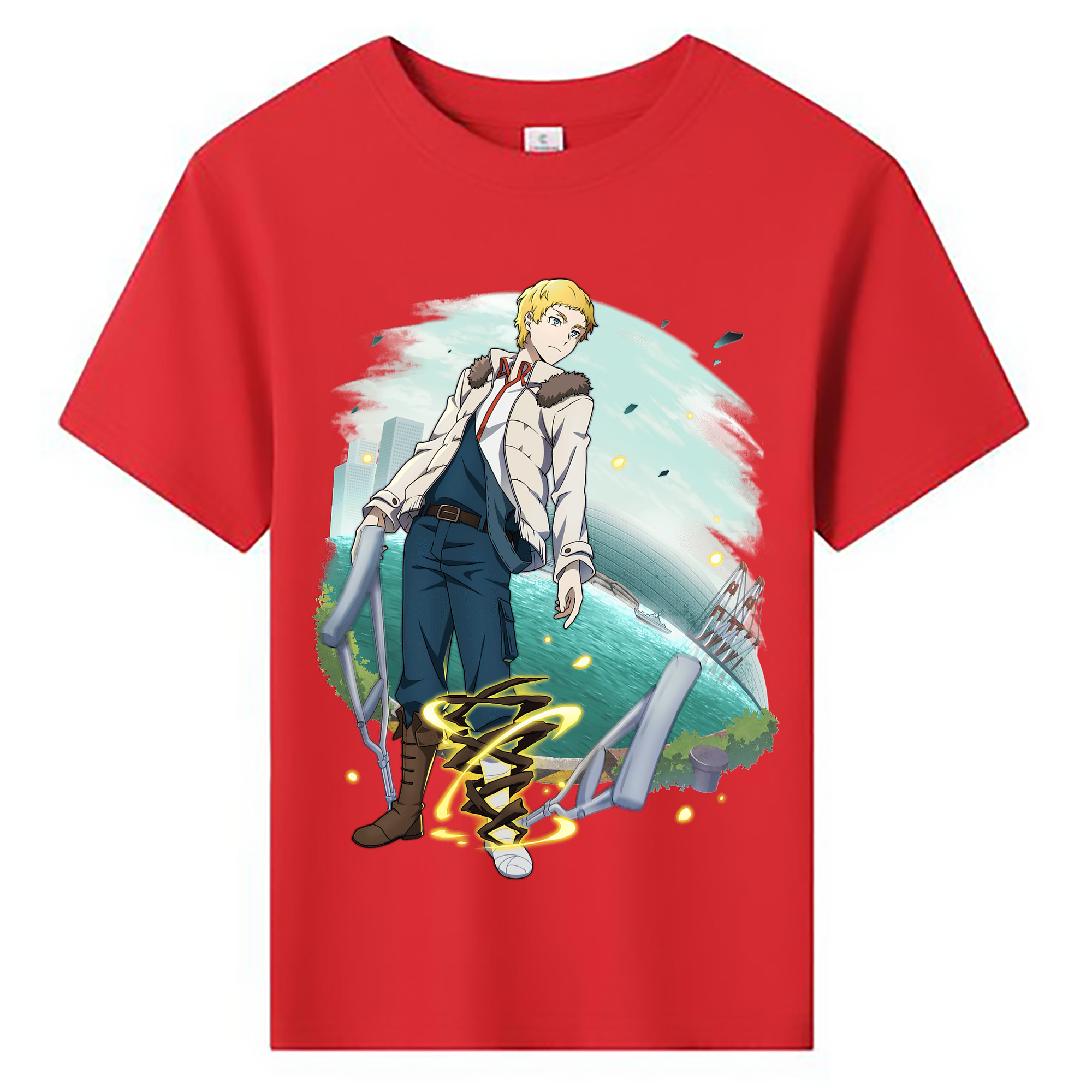 （画像用） 文豪ストレイドッグス Bungo Stray Dogs 綿100％キッズTシャツ（フロントプリント）