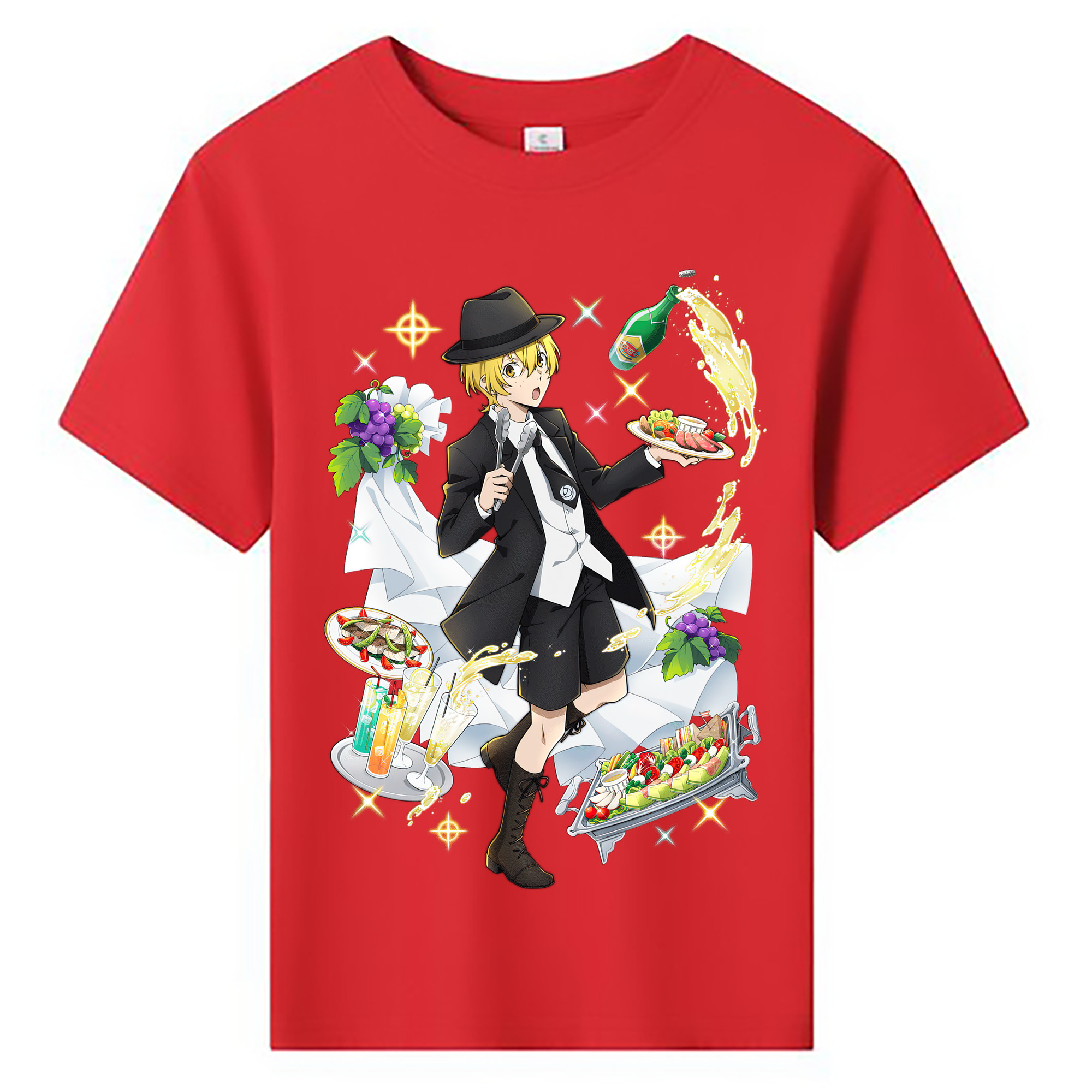 （画像用） 文豪ストレイドッグス Bungo Stray Dogs 綿100％キッズTシャツ（フロントプリント）
