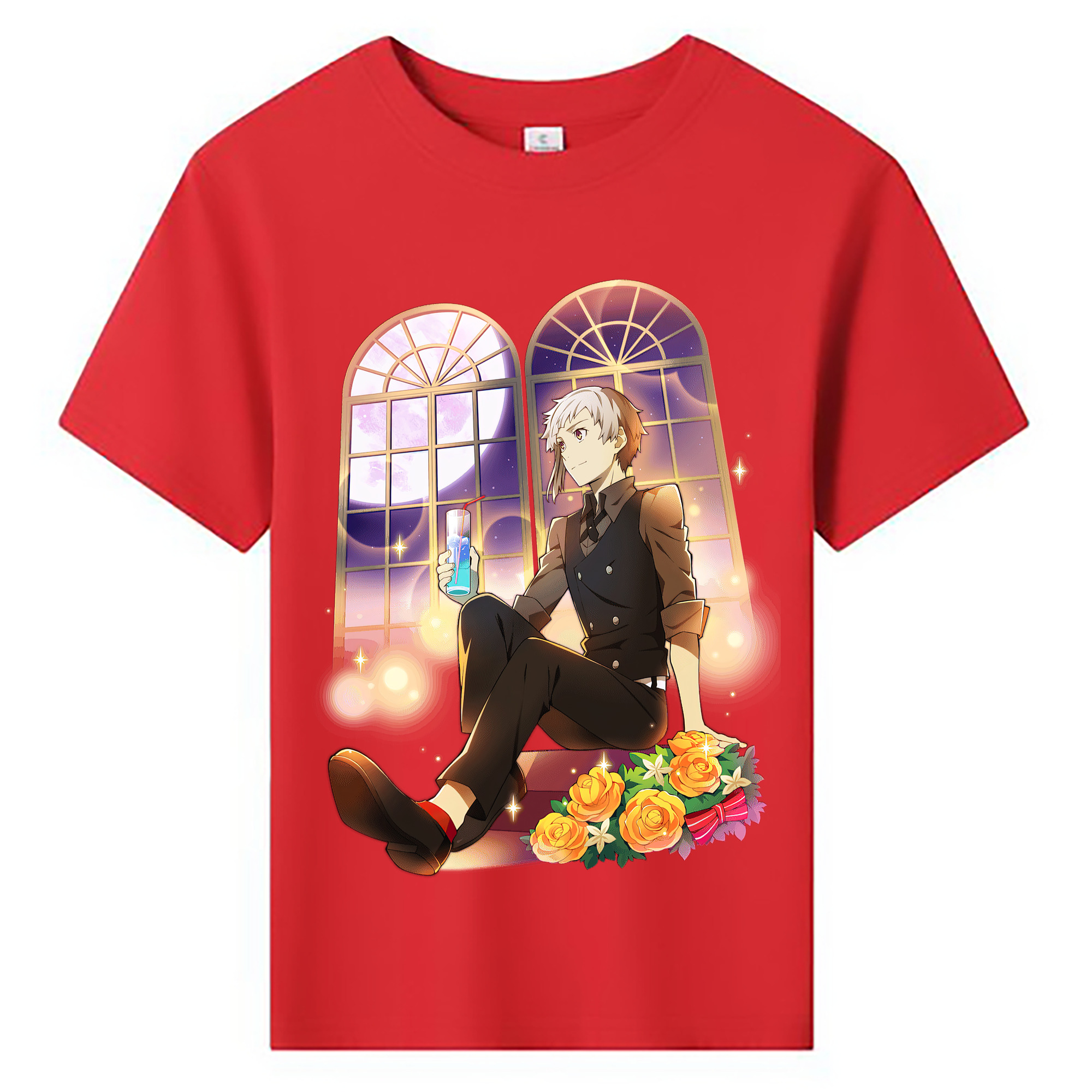 （画像用） 文豪ストレイドッグス Bungo Stray Dogs 綿100％キッズTシャツ（フロントプリント）